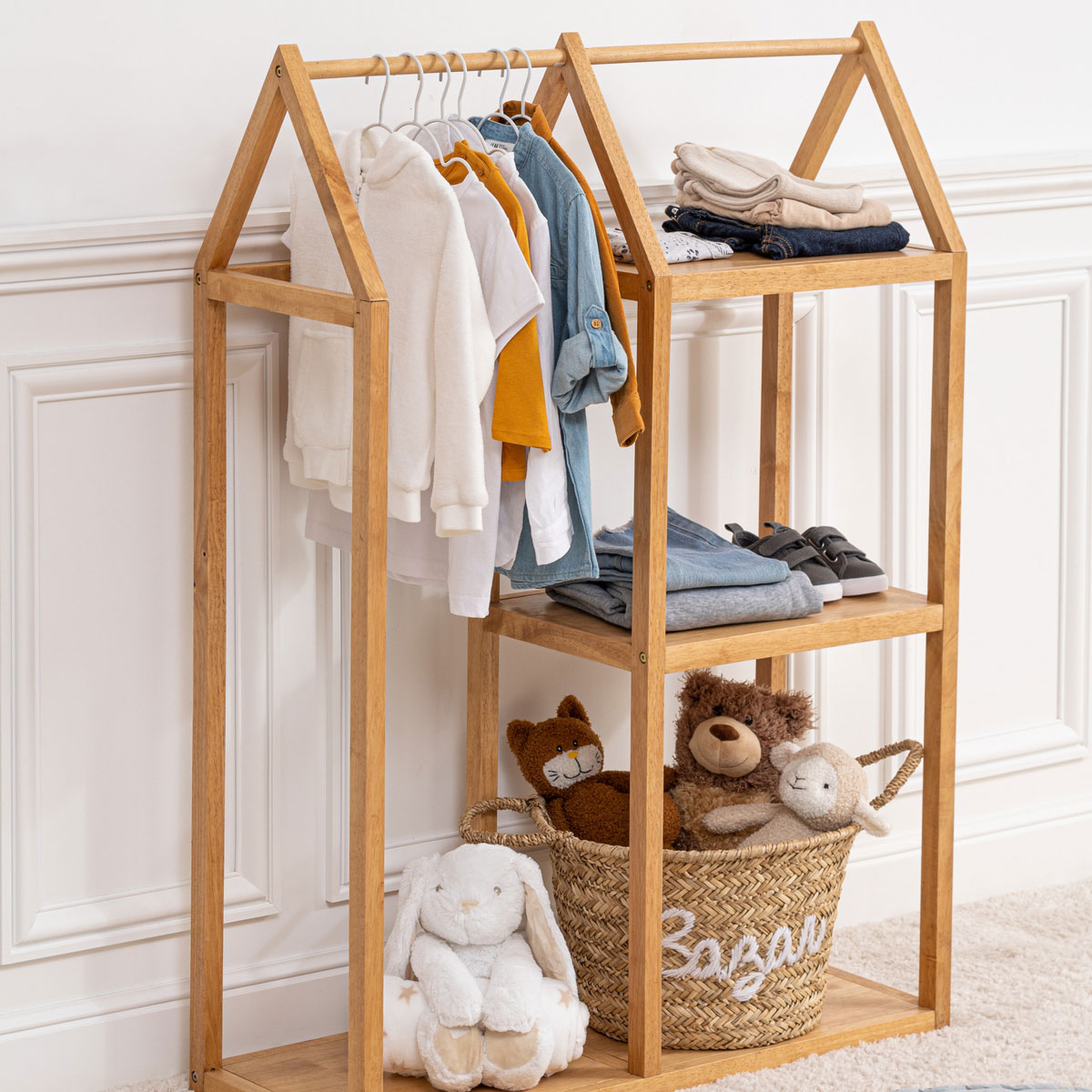 Armario Hevea Dino 82x33x115Cm