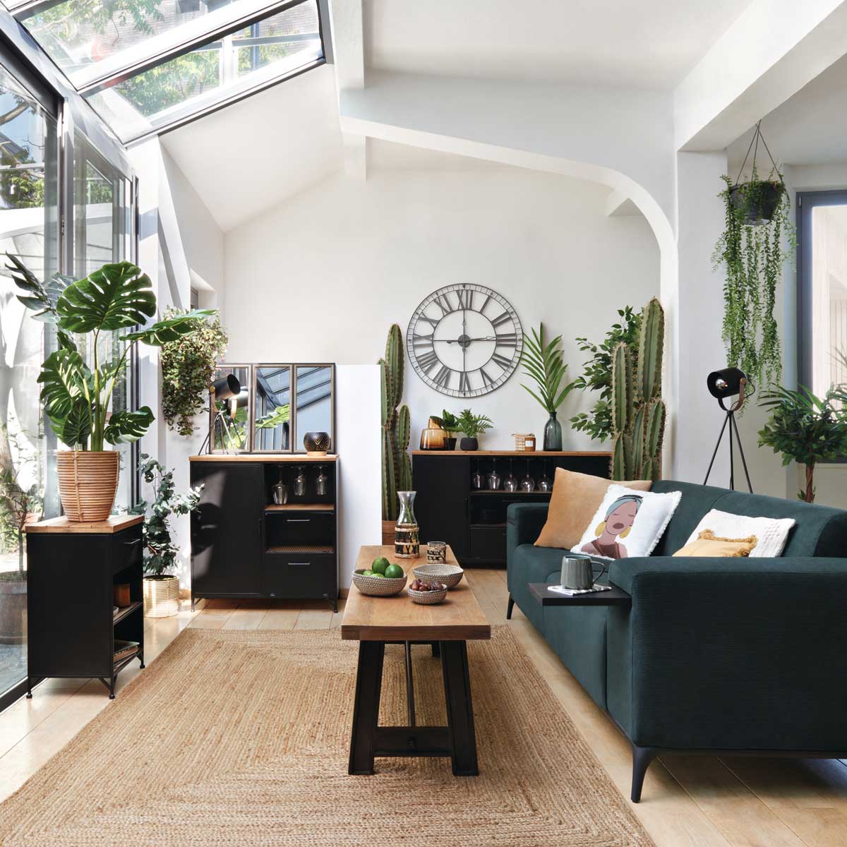 Alfombra De Yute Natural 160x230Cm