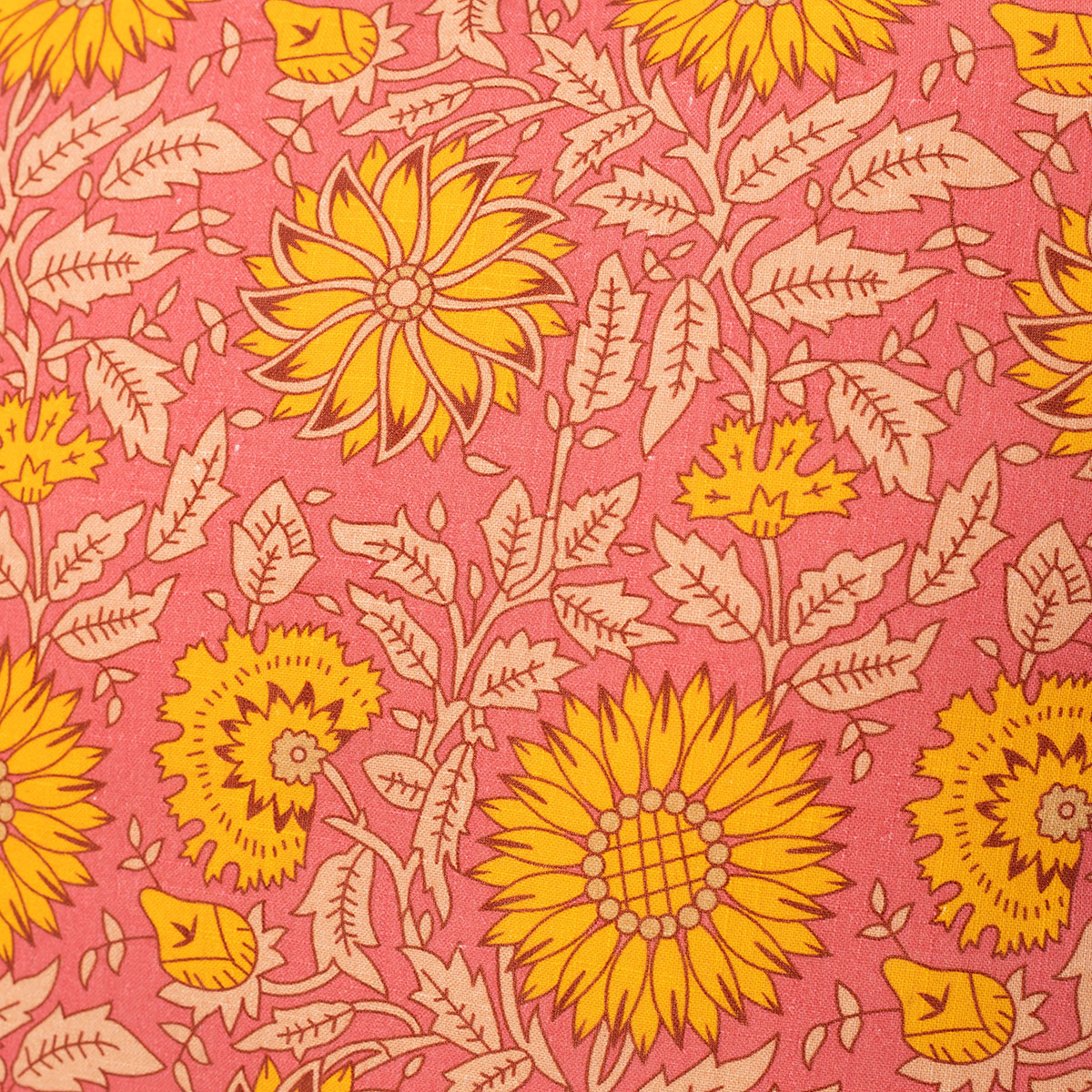 Almohada Yucat&aacute;n Con Girasoles 45x45cm