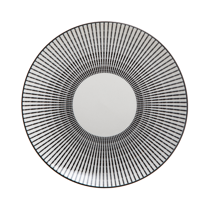 Plato Postre 19cm Lunis Negro