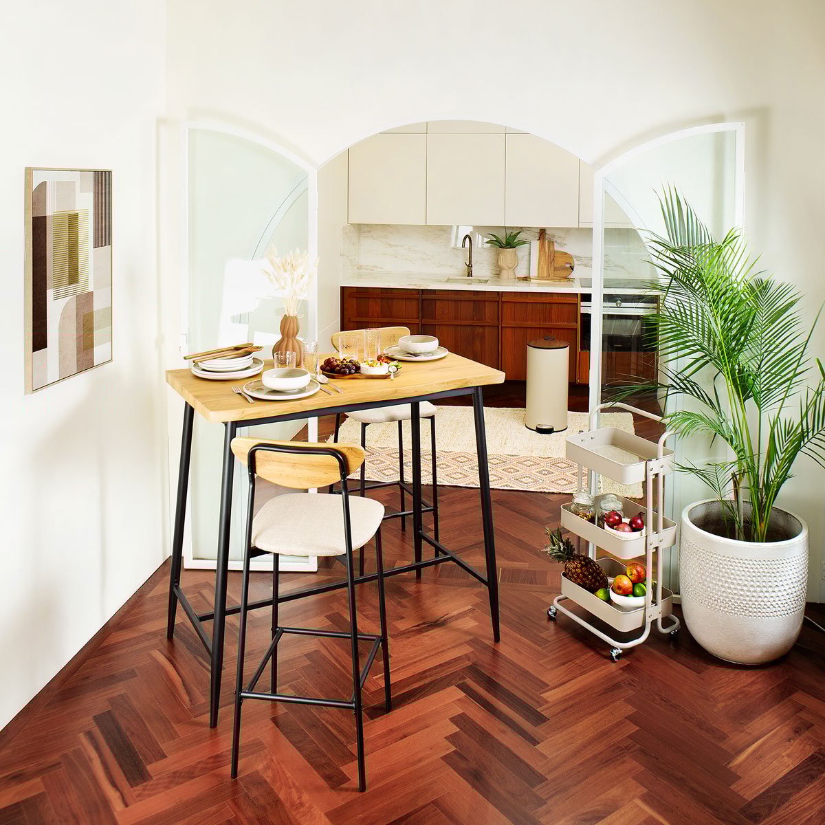 Carrito auxiliar COLOR EDITION marr&oacute;n