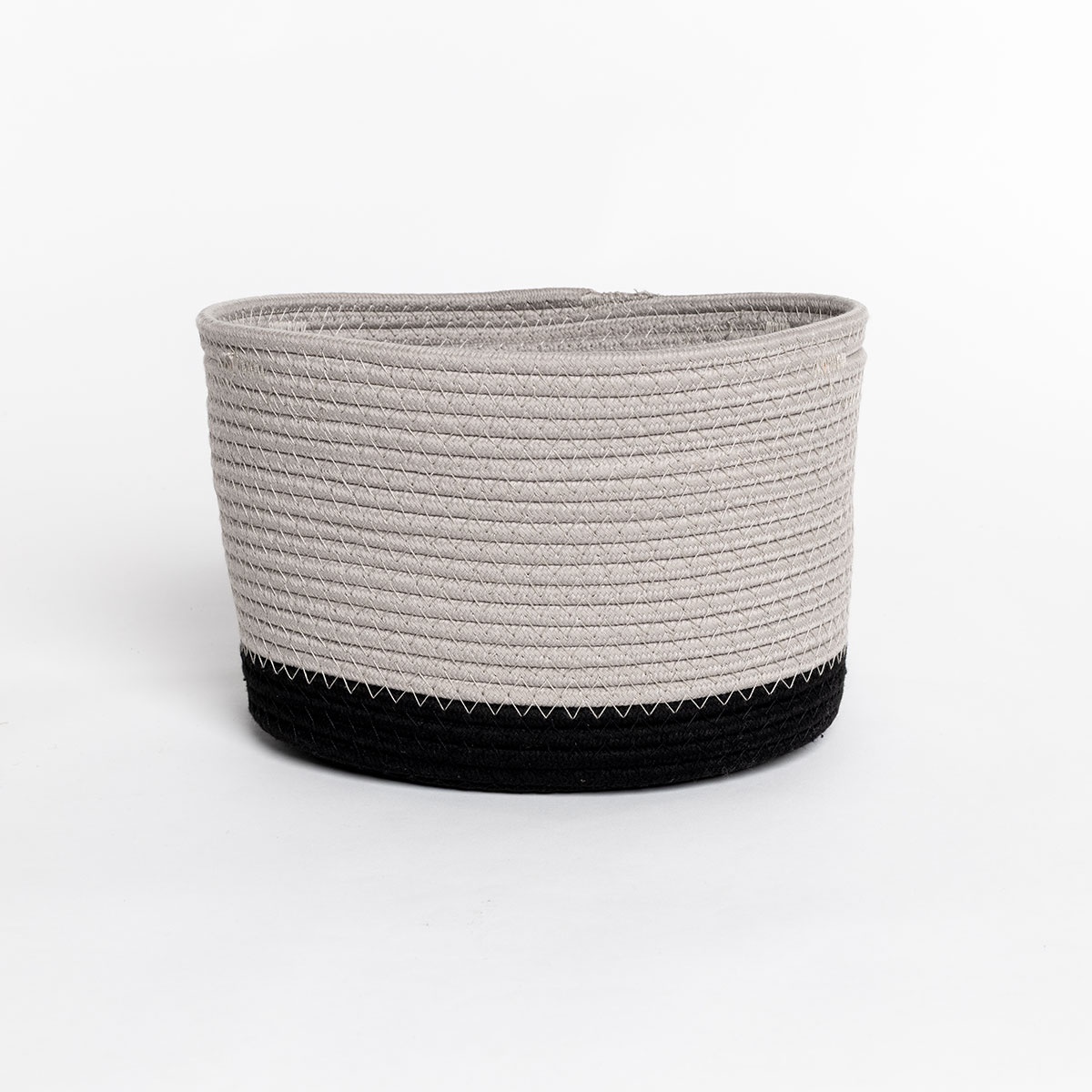 Cesta wc beige de algod&oacute;n 28x22cm