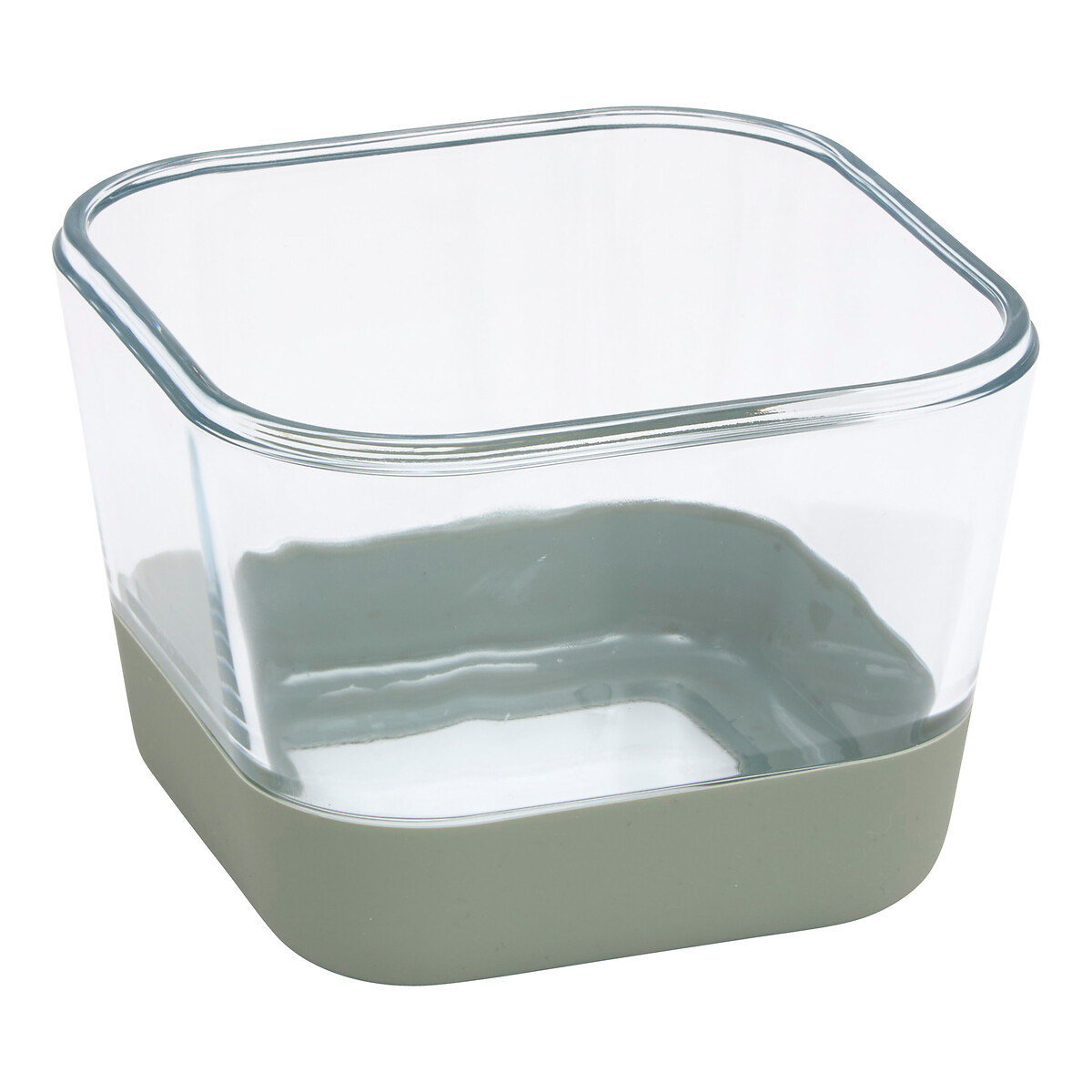 Caja cuadrada SILIGLASS gris 1,35L