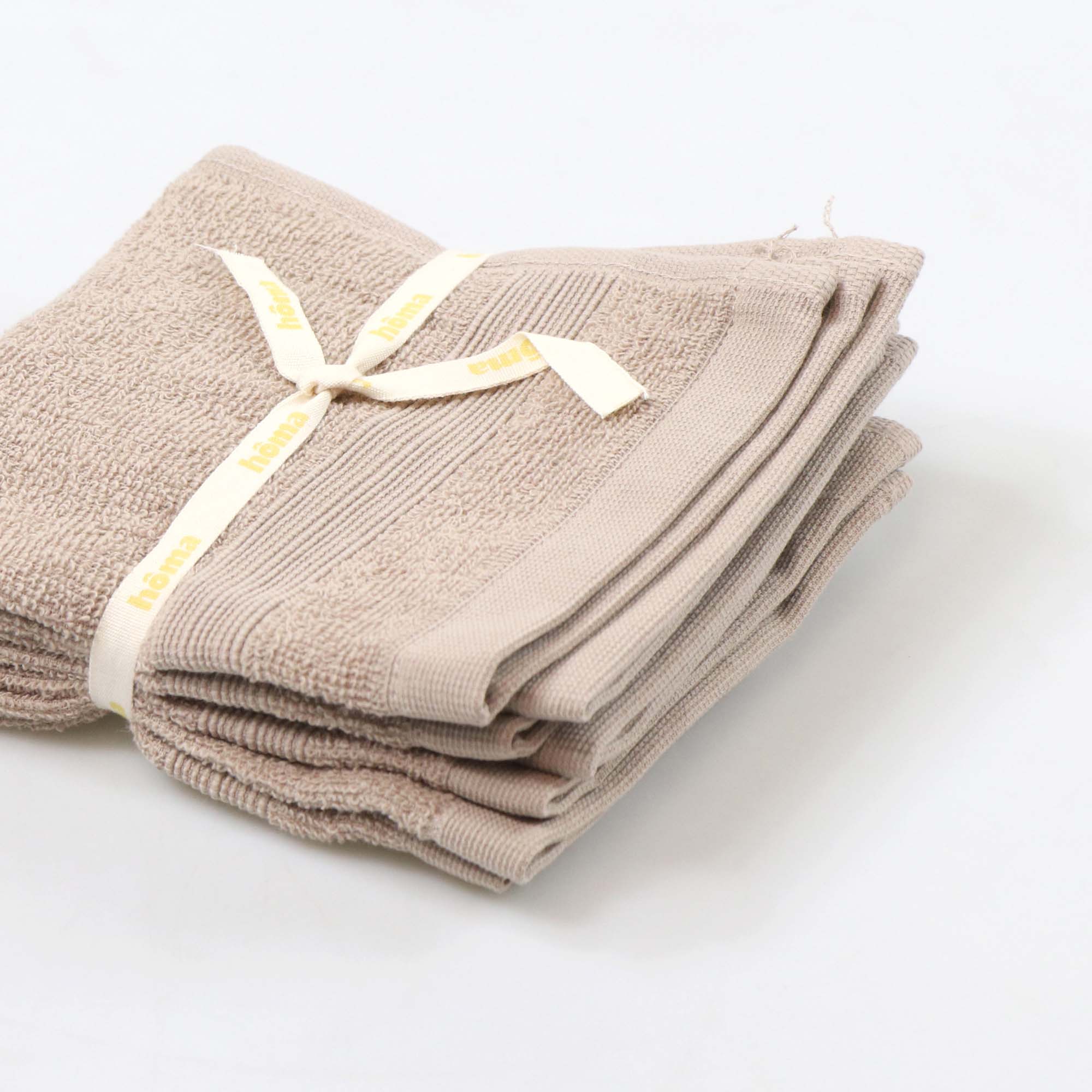 Juego De 4 Toallas De Mano 30x30Cm 450G