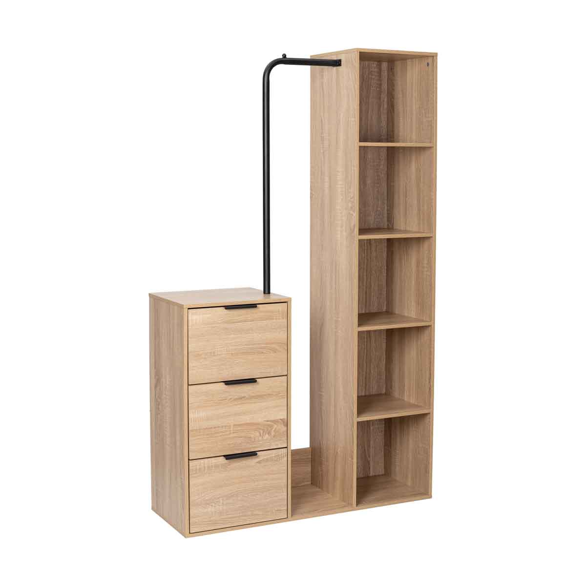 Armario NOKTRA marr&oacute;n 167cm