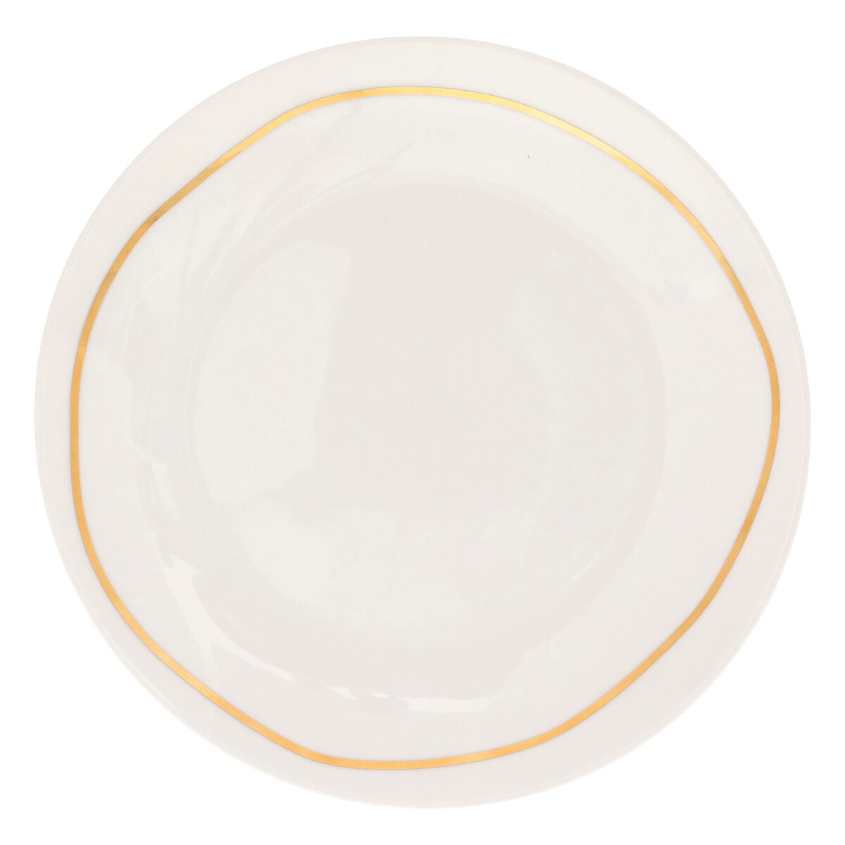 Plato de postre SELENA blanco de porcelana 18cm