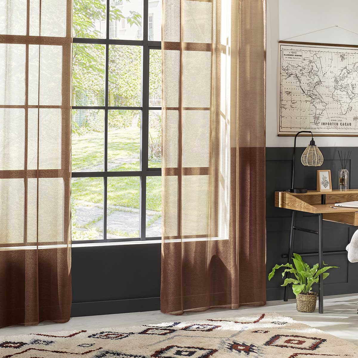 Cortina Moly Terracota 135x240cm