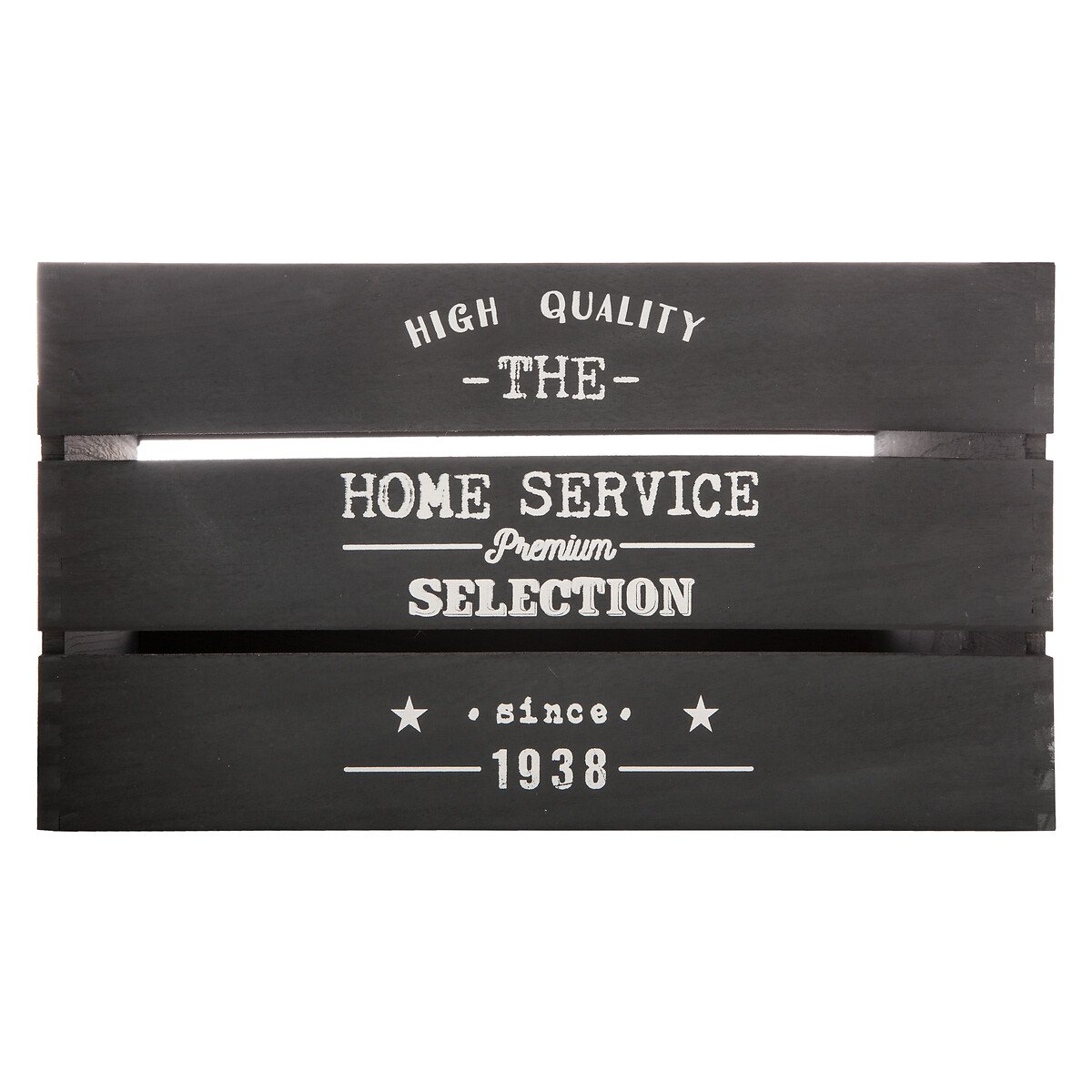 Caixa Em Madeira Factory Preto