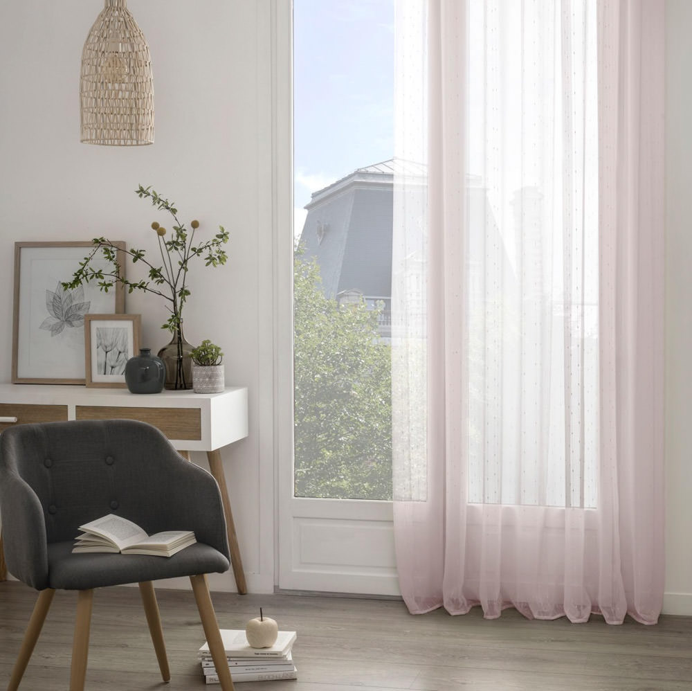 Cortina Anissa Rosa 140x240Cm