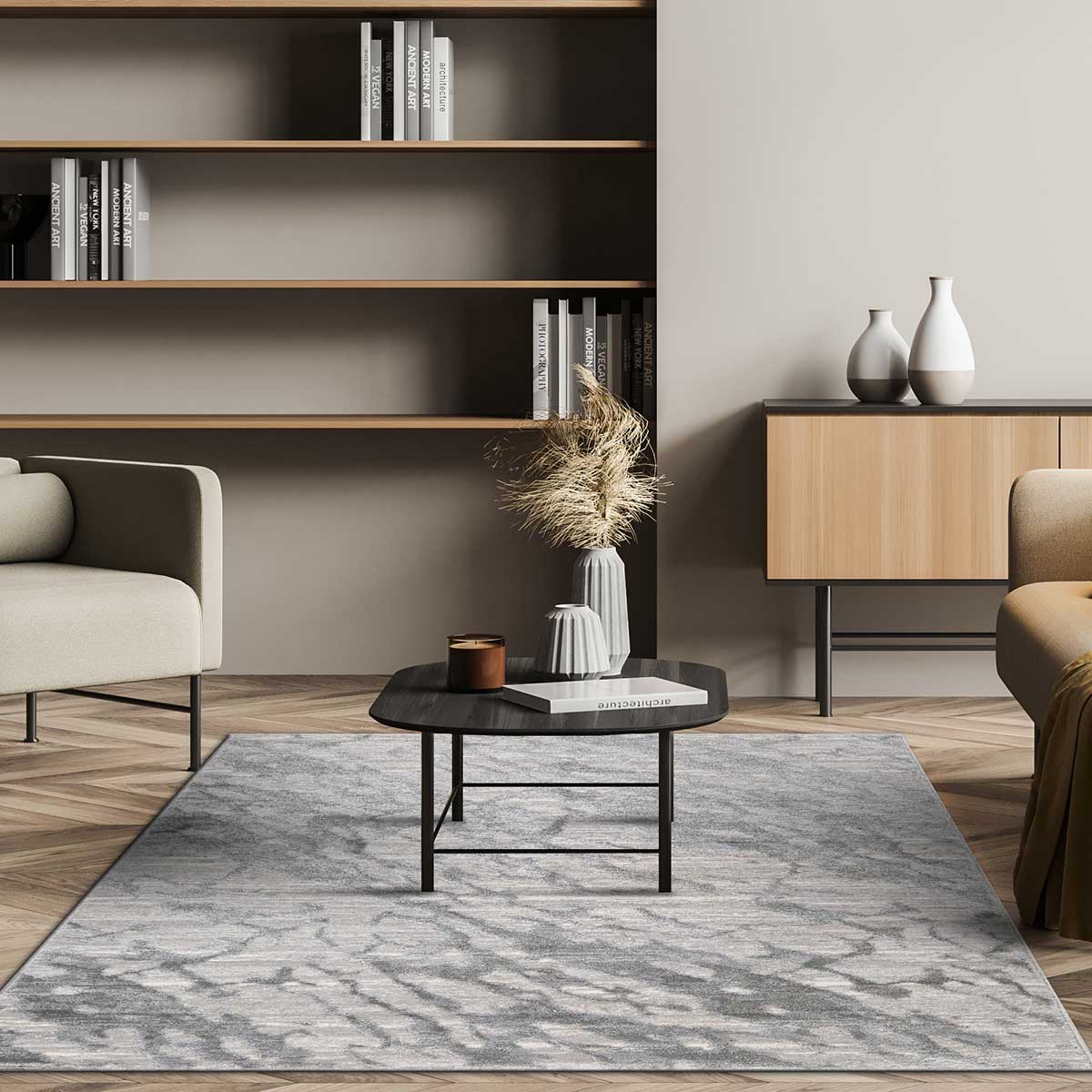 Alfombra Viqi Waves Gris 200x285cm