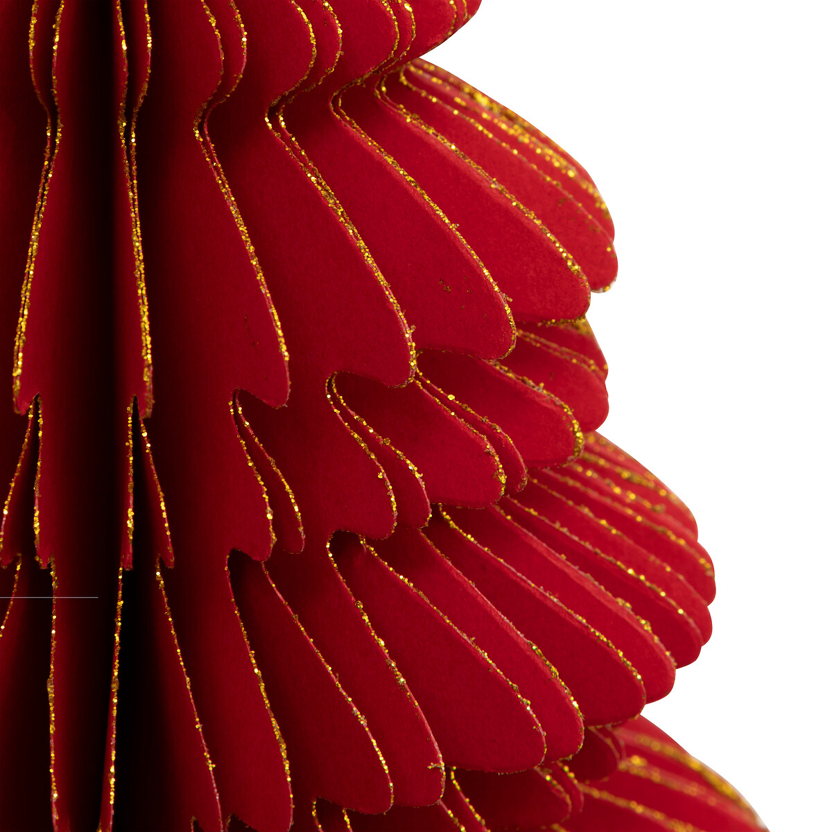 &Aacute;rbol de Navidad origami rojo 30cm 