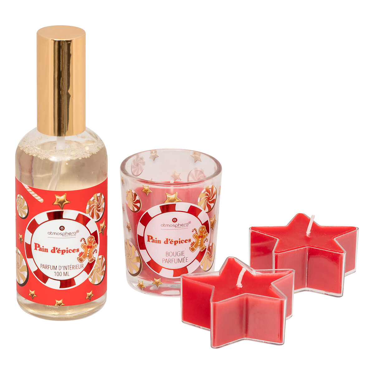 Coffret spray y velas galleta de jengibre 