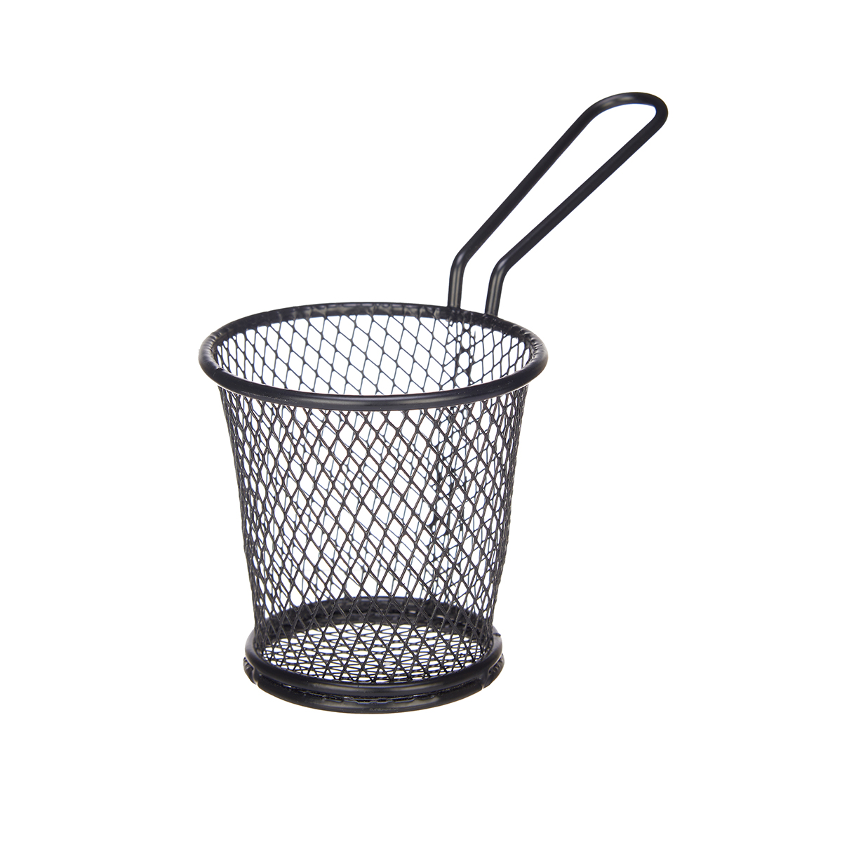 Cesta Servir Met&aacute;lica Negra 8x16x11.5