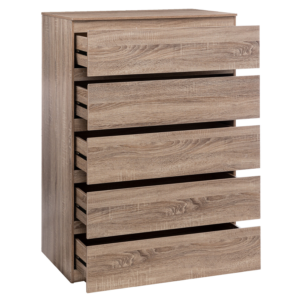 M&oacute;vel De Arruma&ccedil;&atilde;o Castanho Com 5 Gavetas