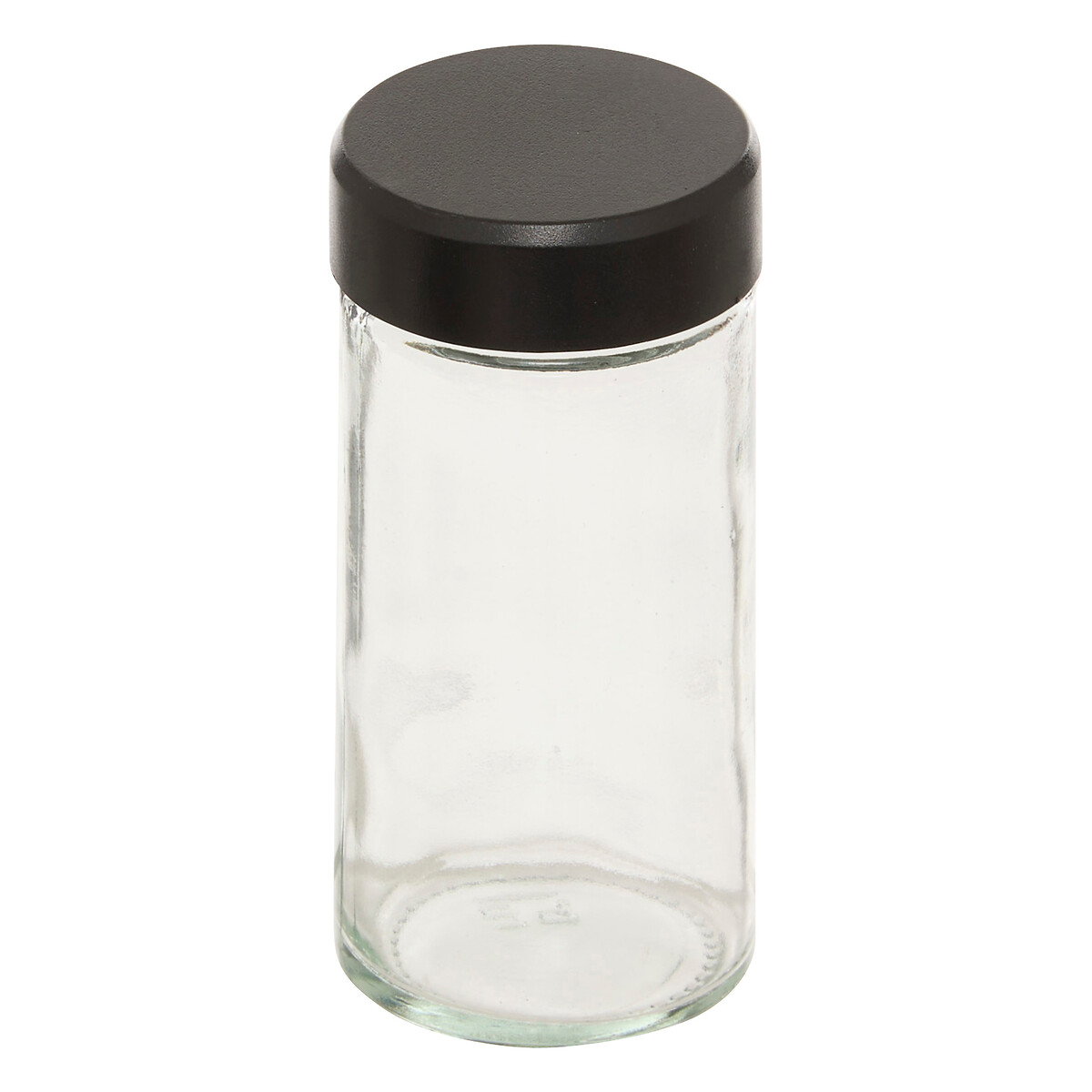 Set de 16 tarros negros con soporte giratorio