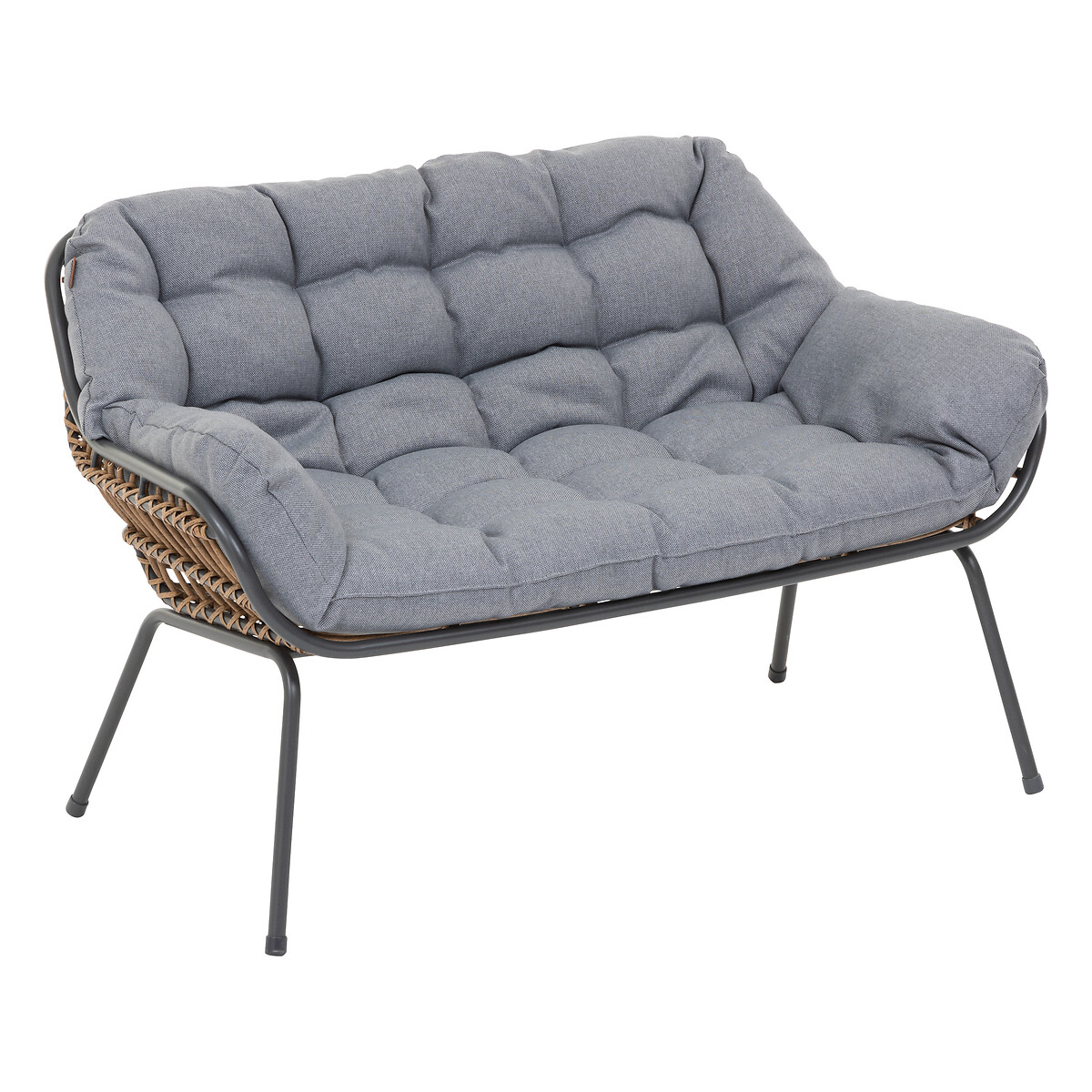 Conjunto De Jardim Paopao Cinza Graphite Para 4 Pessoas