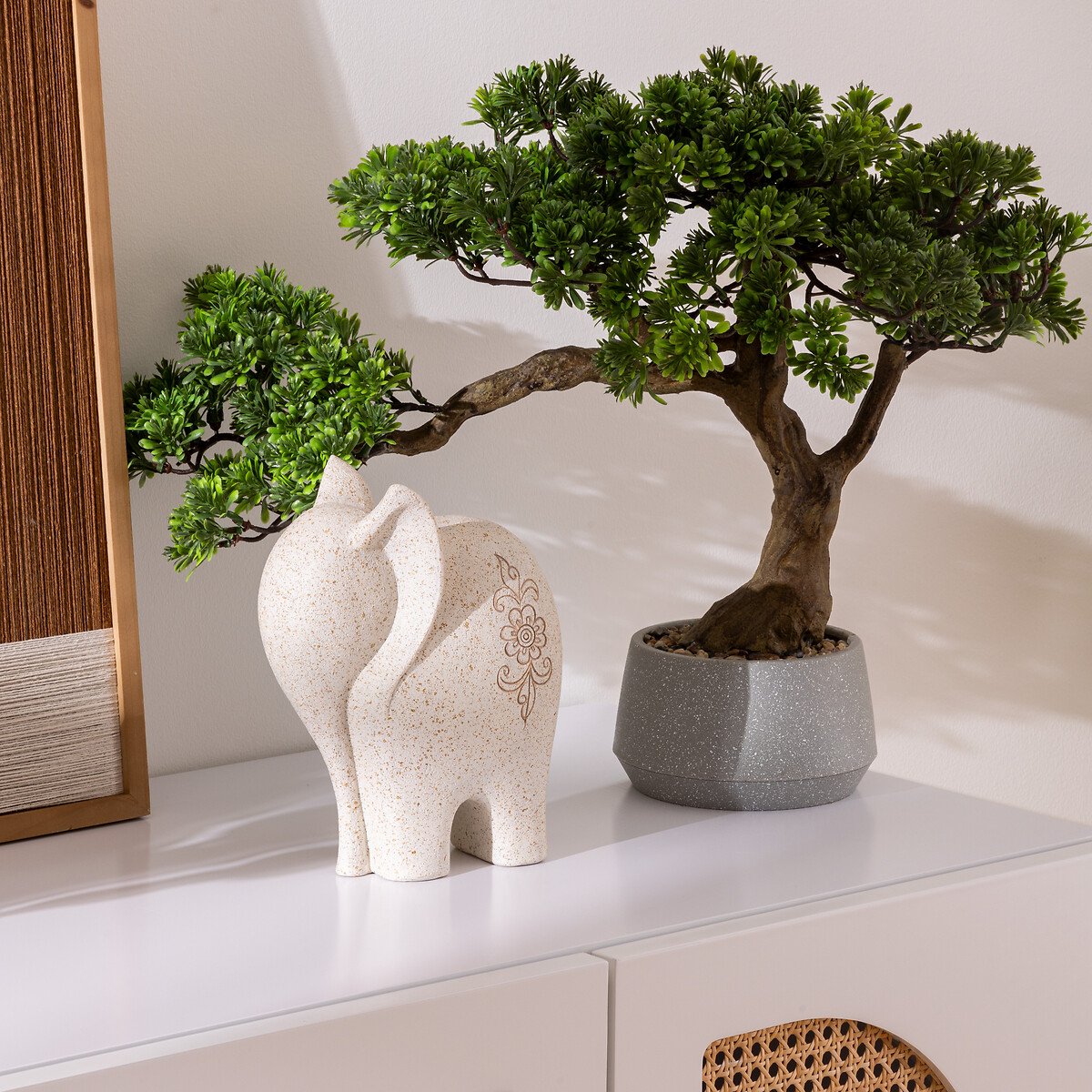 Planta bonsai artificial con maceta 45cm
