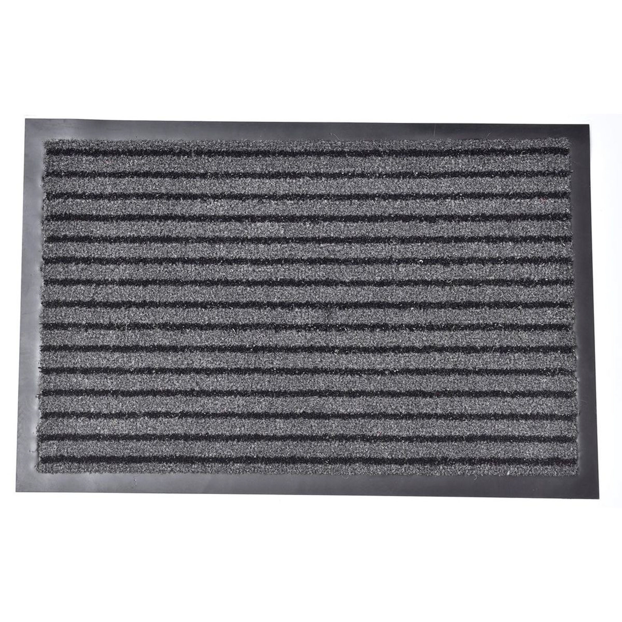 Alfombra De Entrada 40x60 Gris/Negro