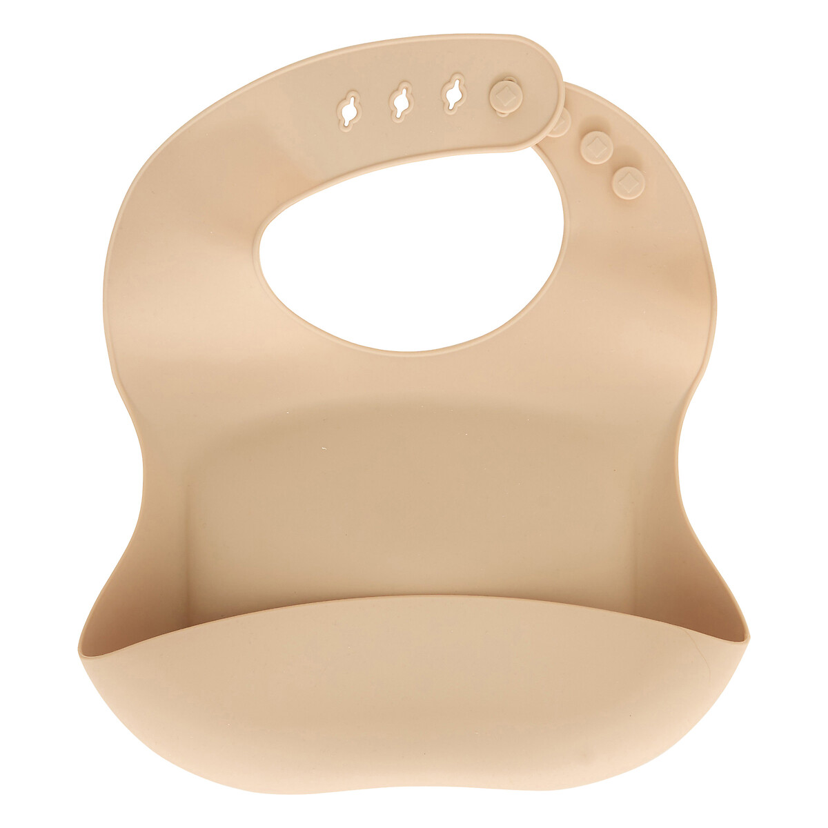 Set de babero y cuchara YUM beige