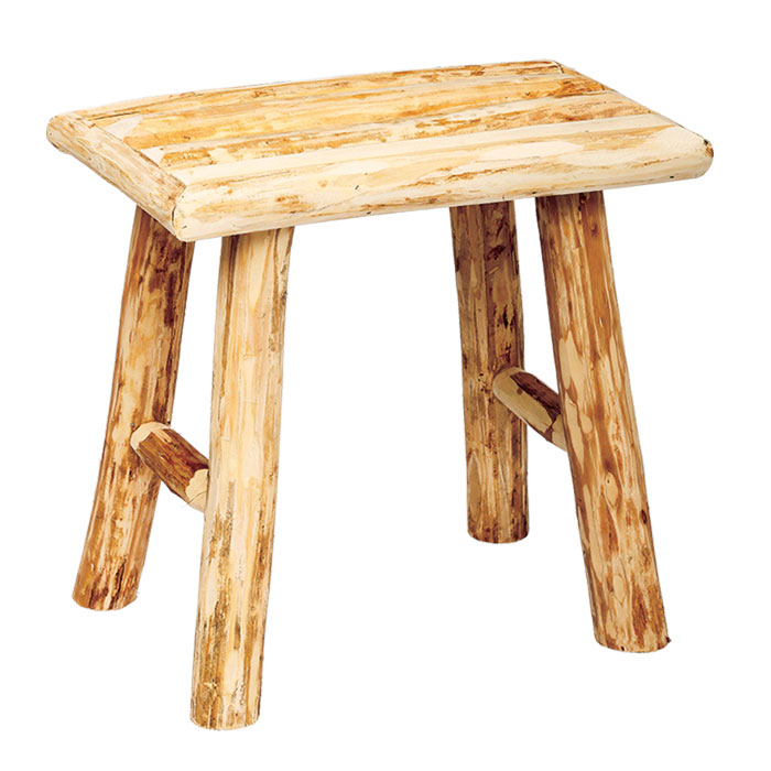 Taburete marrón de madera WOODY 