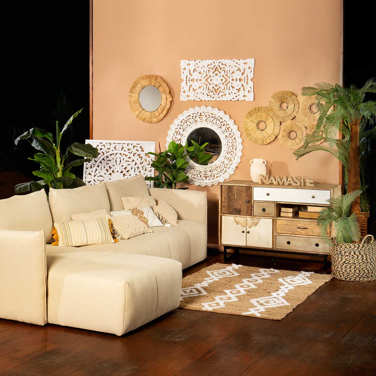 Palabra Decorativa Namaste 56x3.2x9.5Cm