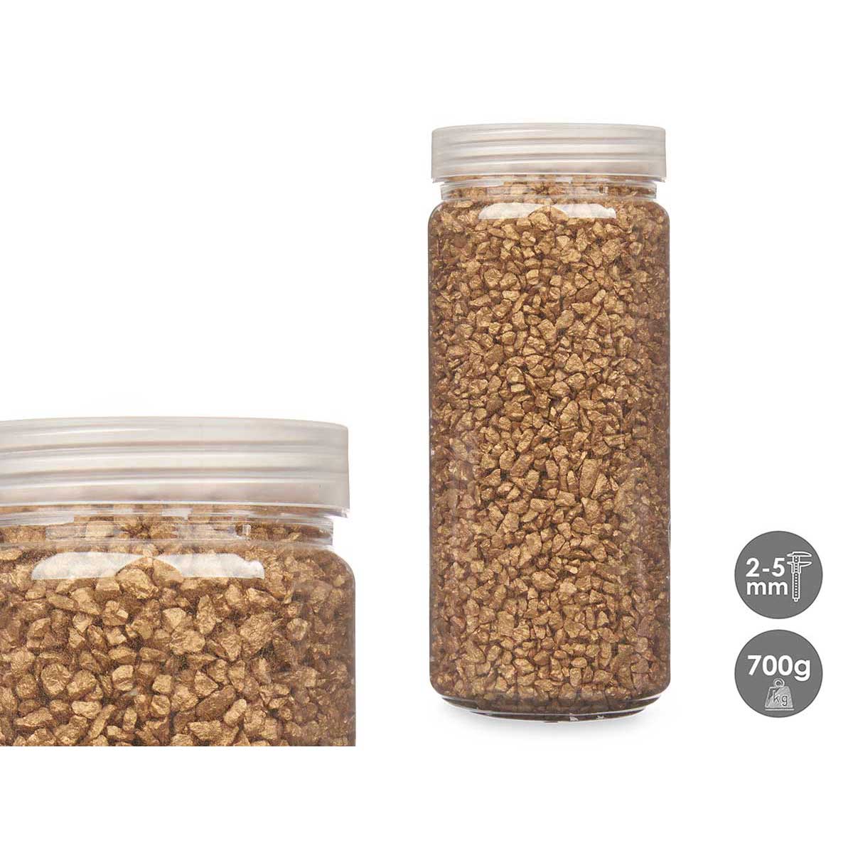 Piedras Decorativas Doradas 700G