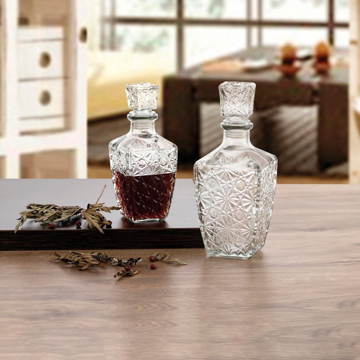 Botella De Licor Rectangular 1L