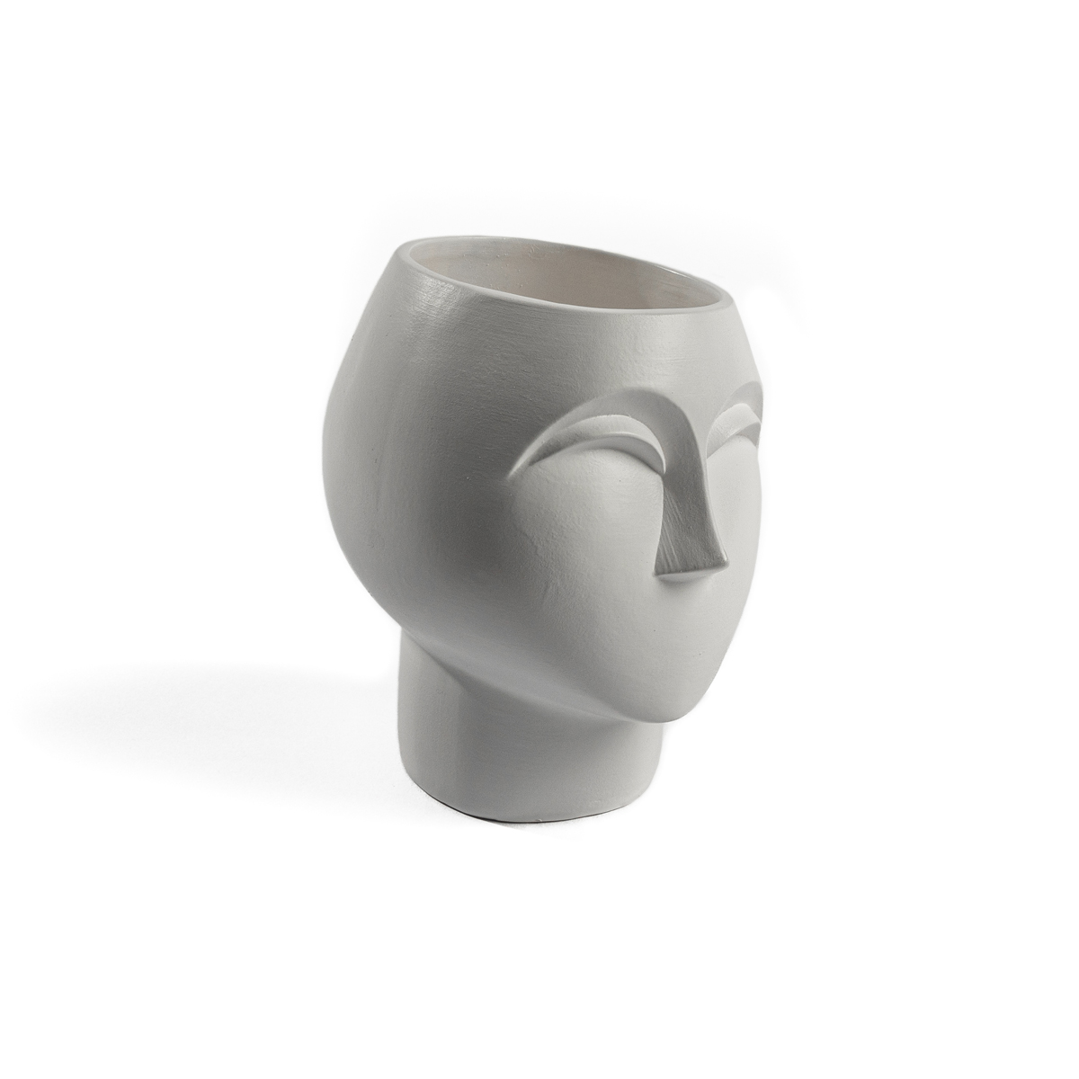 Jarrón Rostro De Mujer 19x19x20Cm