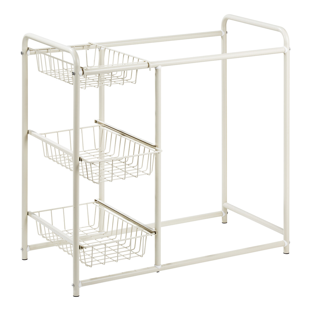Mueble auxiliar para ropa sucia blanco