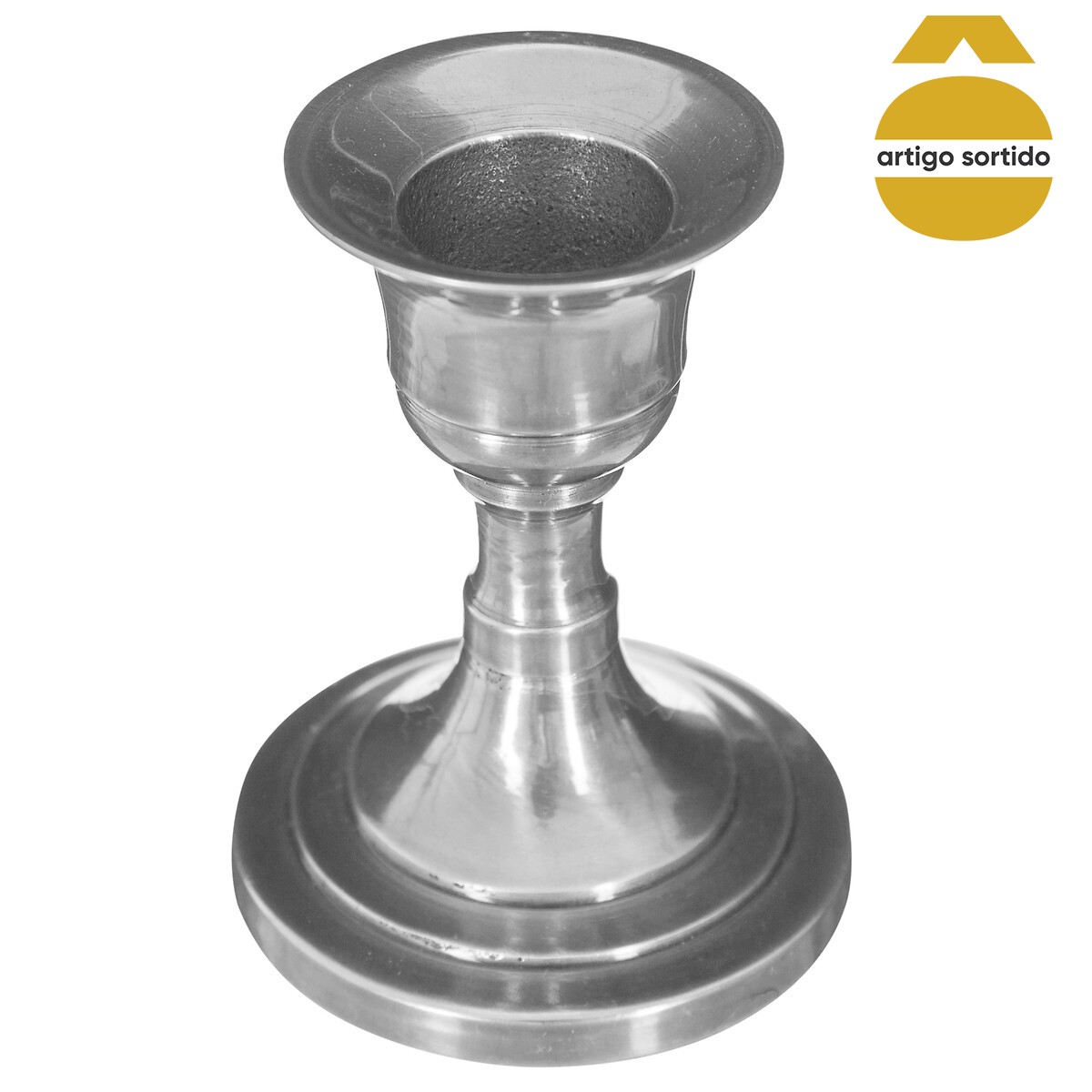 Casti&ccedil;al Prateado Em Metal