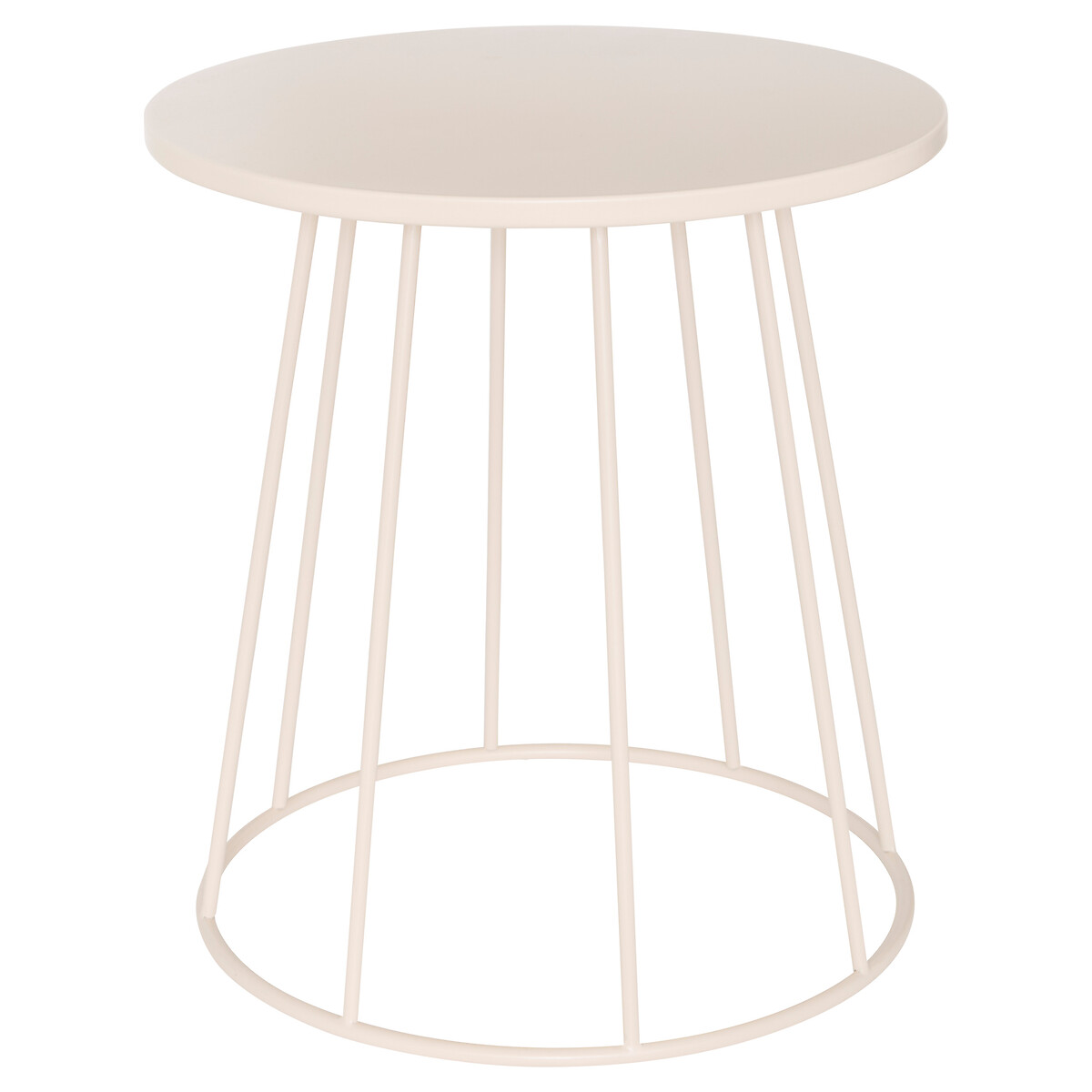 Mesa auxiliar LATTE beige D38cm