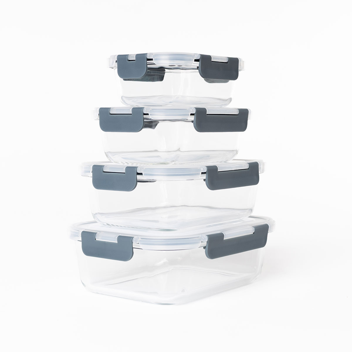 Herm&eacute;tico Rectangular Vidrio 0.37L