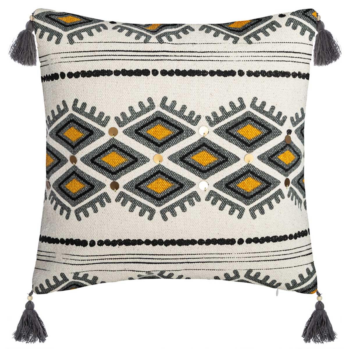 Funda De Cojín Con Decoración Azteca