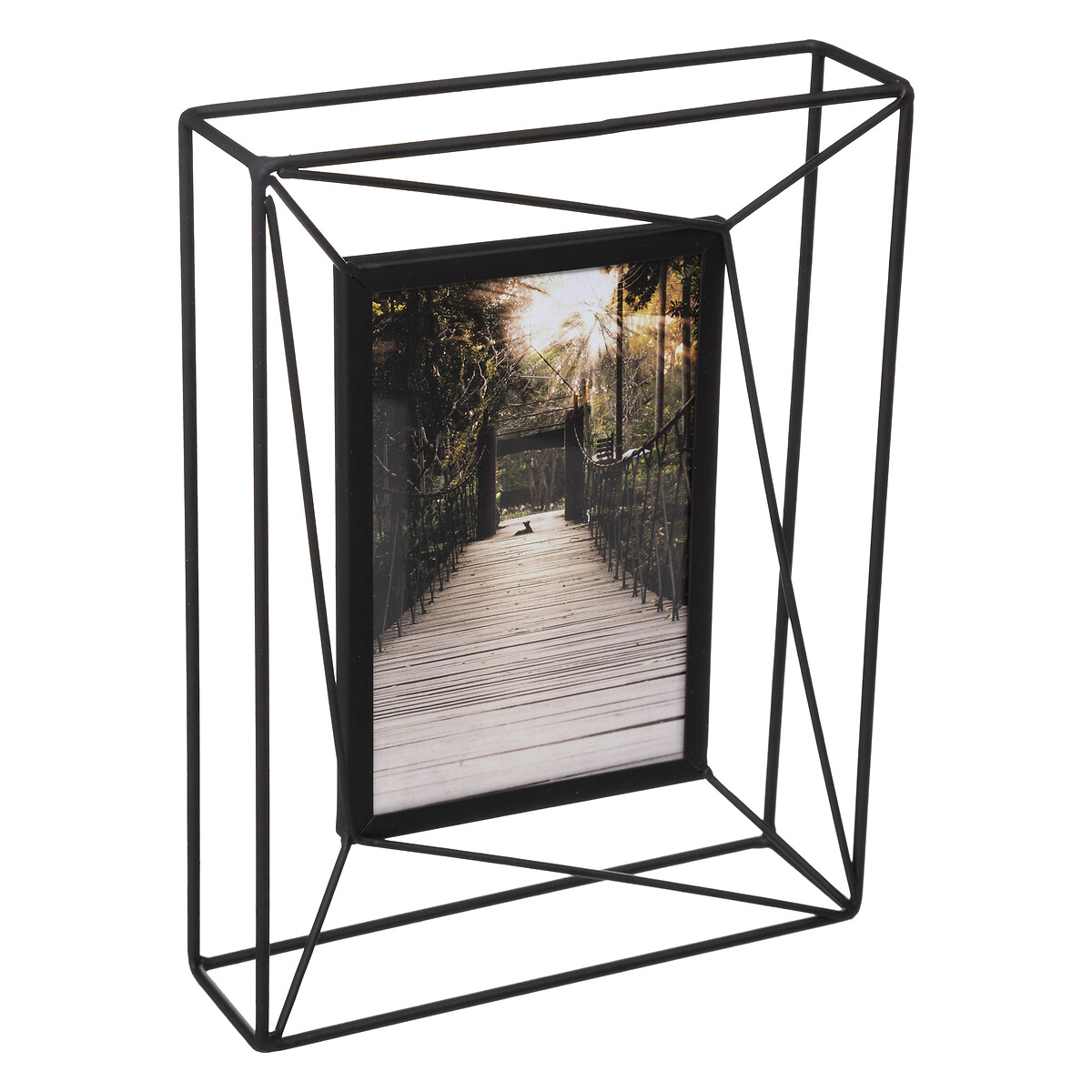 Portarretrato Metal Negro 10x15Cm