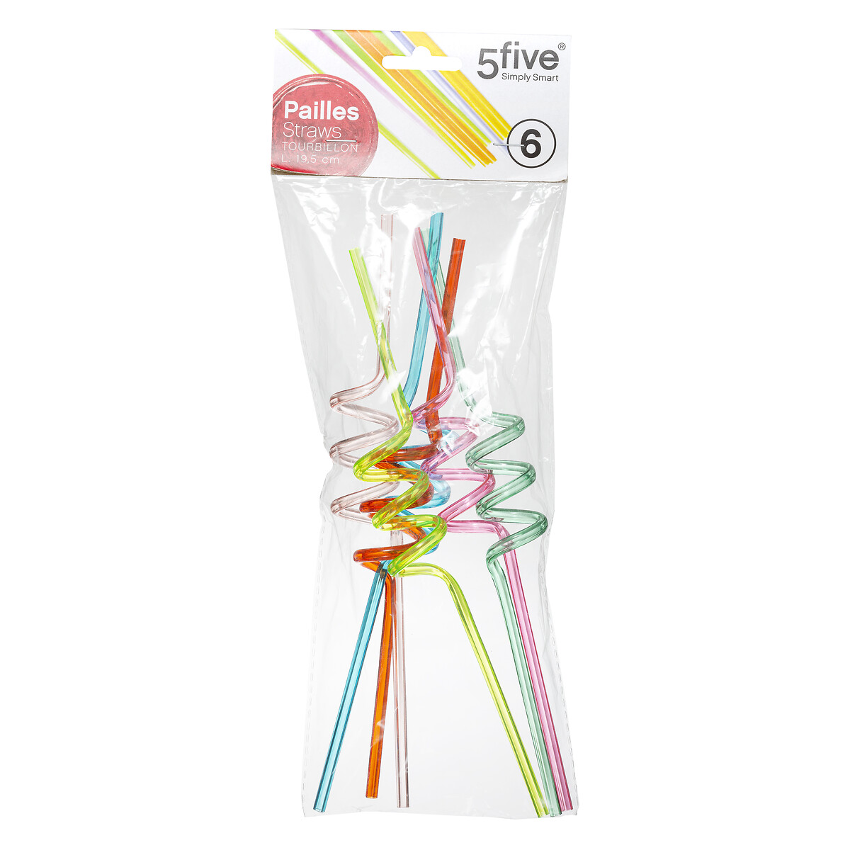 Set 6 Pajitas De Colores