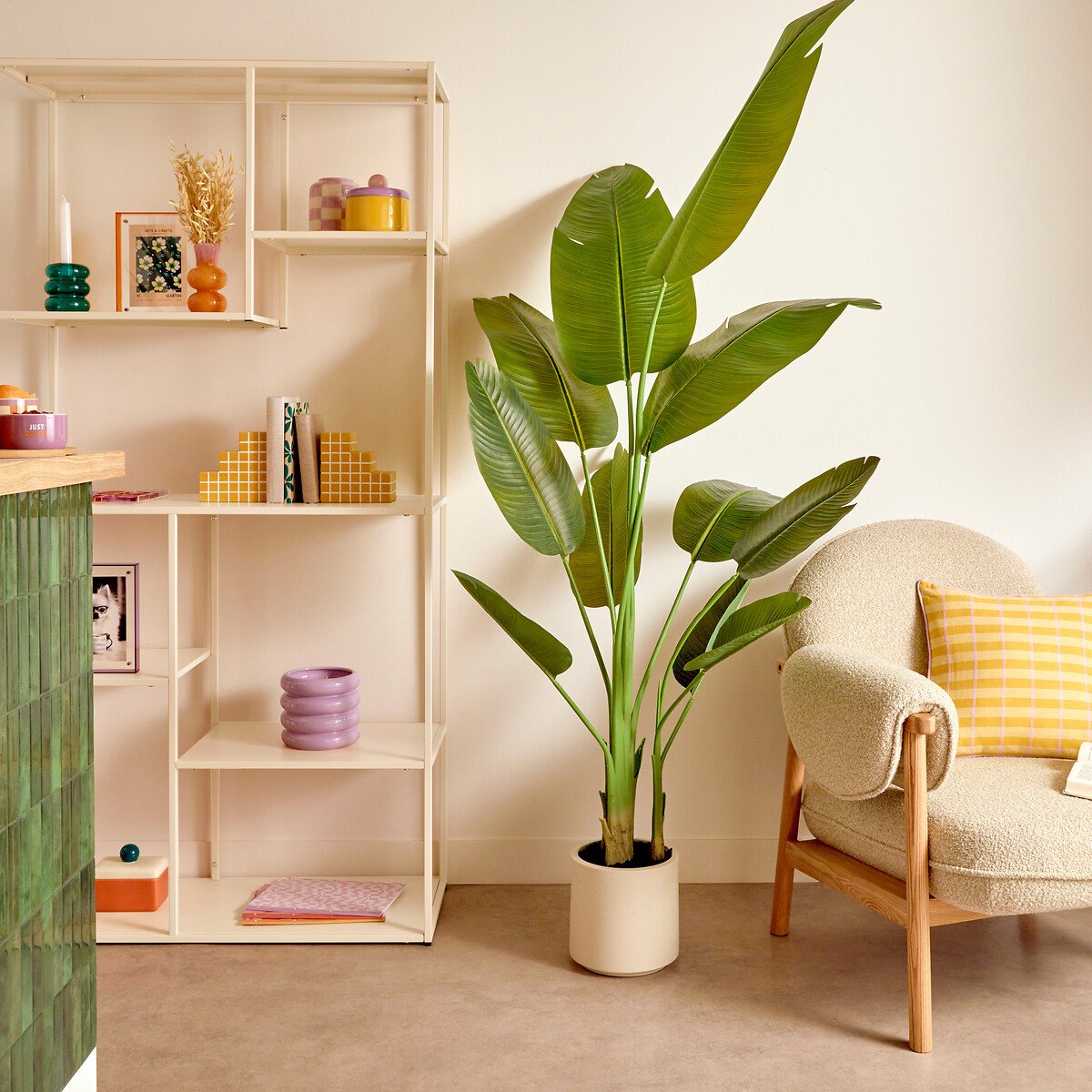 Coj&iacute;n POOLSIDE amarillo 40x40cm