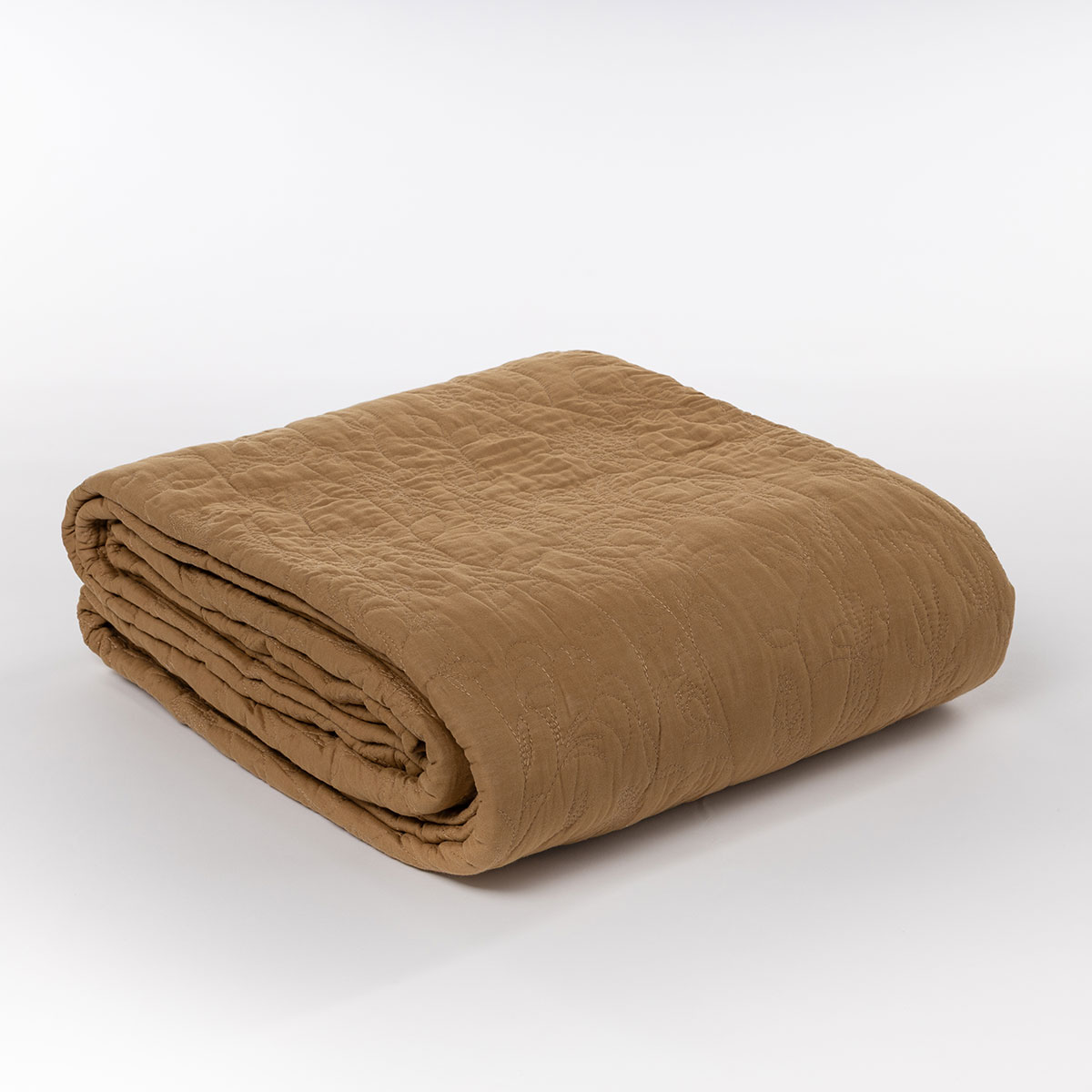 Colcha ocre FLOWER 220x240cm