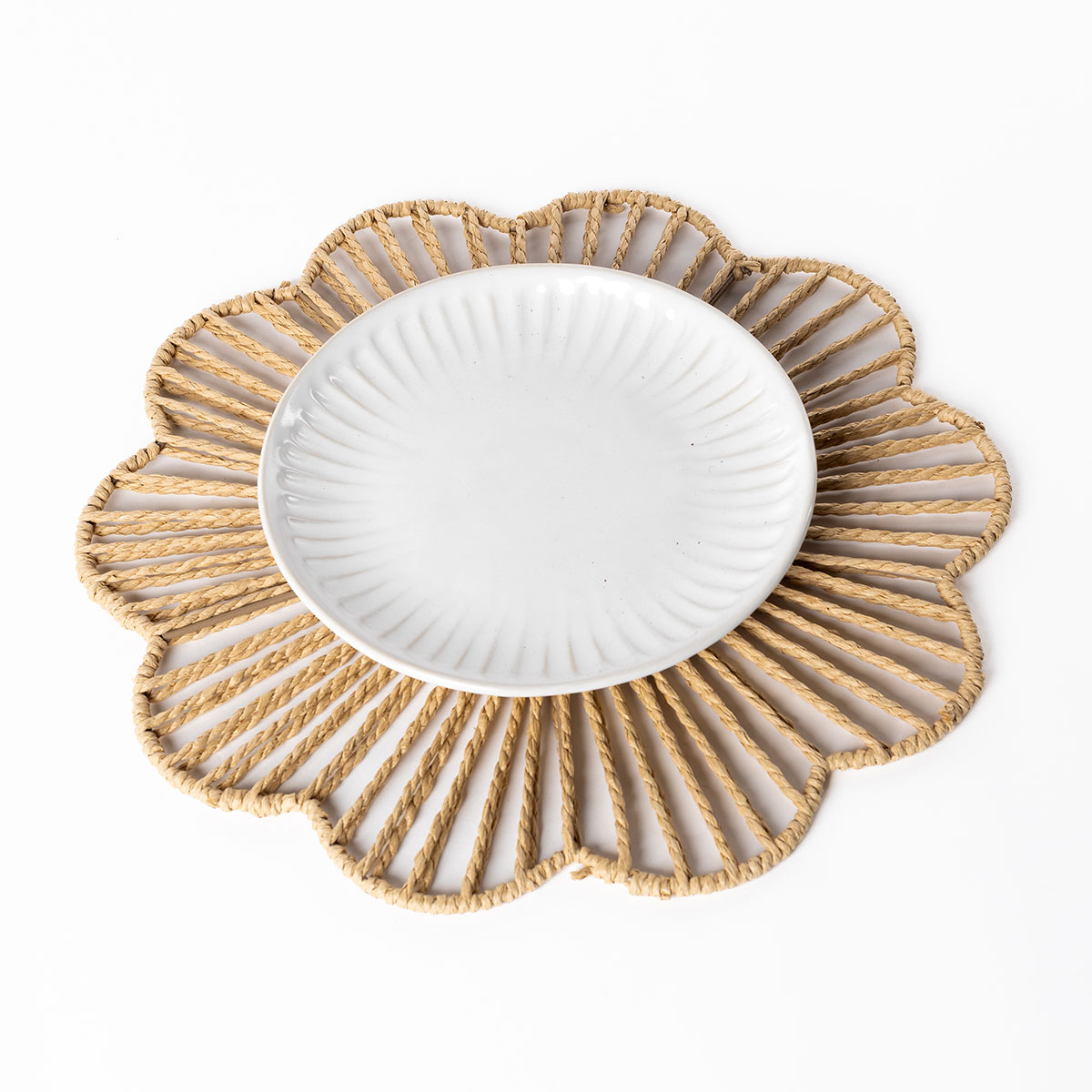 Mantel individual BLOOMY beige 38cm