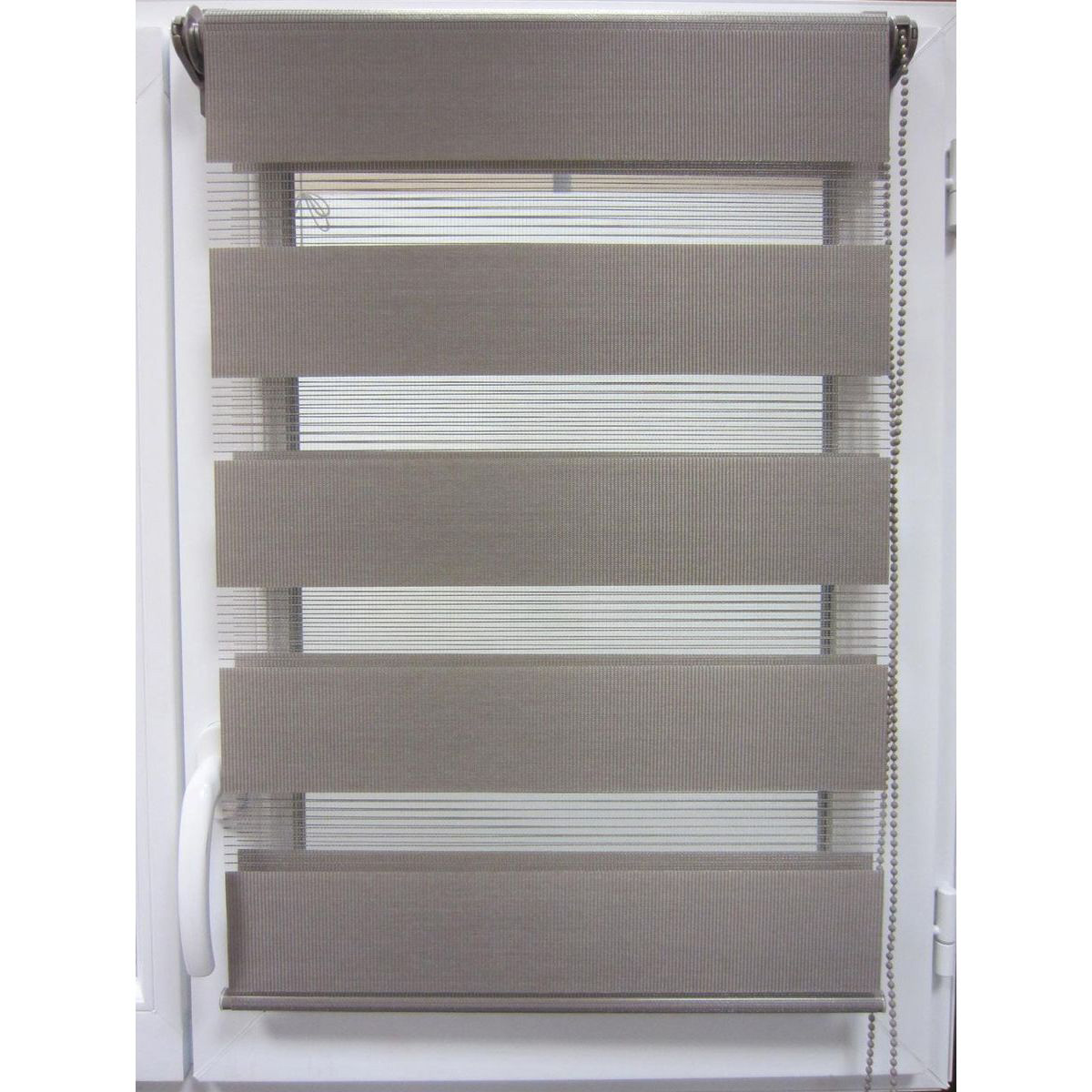 Estor De Tela Noche/D&iacute;a Gris 87x180Cm