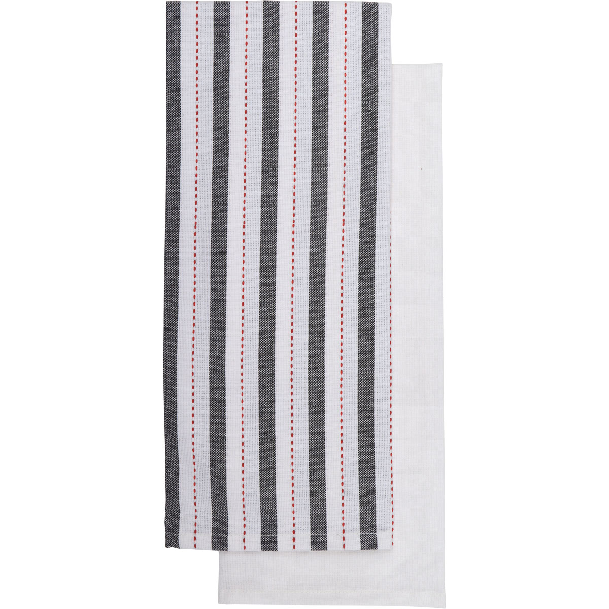 Set de 2 pa&ntilde;os de cocina CHARLIZE negro 50x70cm