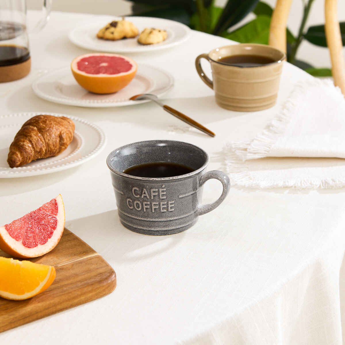 Taza de caf&eacute; CAFE gris 26cl