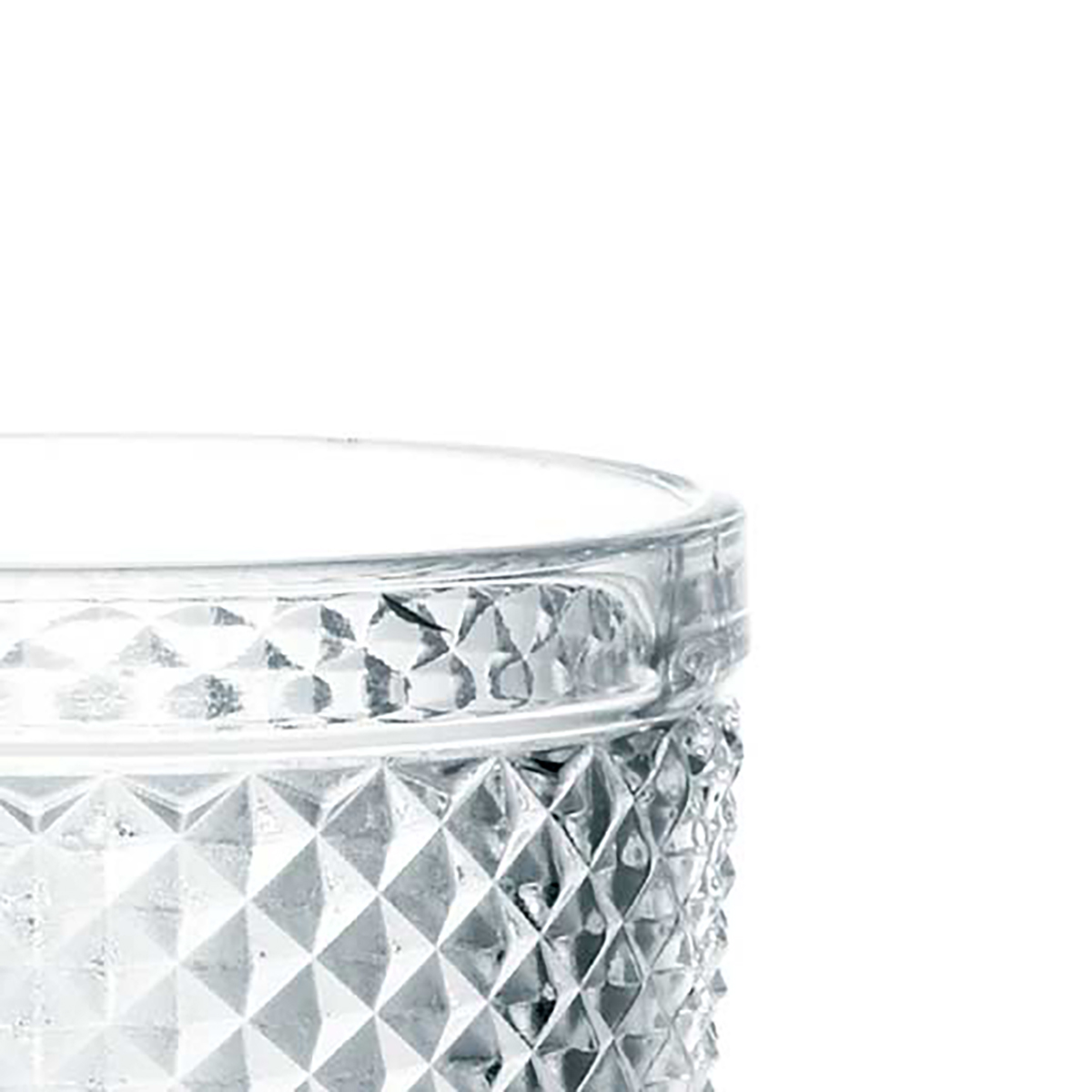 VASO DE AGUA BAJO VIDRIO TRANSPARENTE DIAMOND