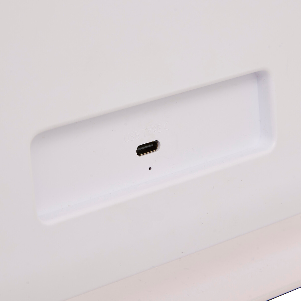 Espejo wc blanco con luz led 43cm