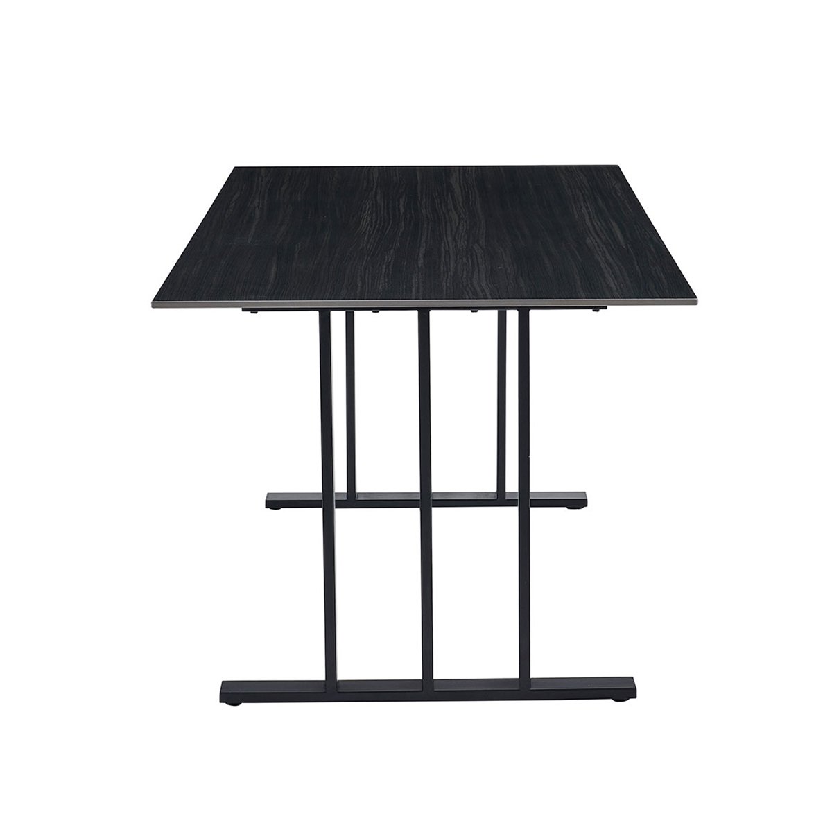Mesa de comedor PISA negra con tablero de cer&aacute;mica