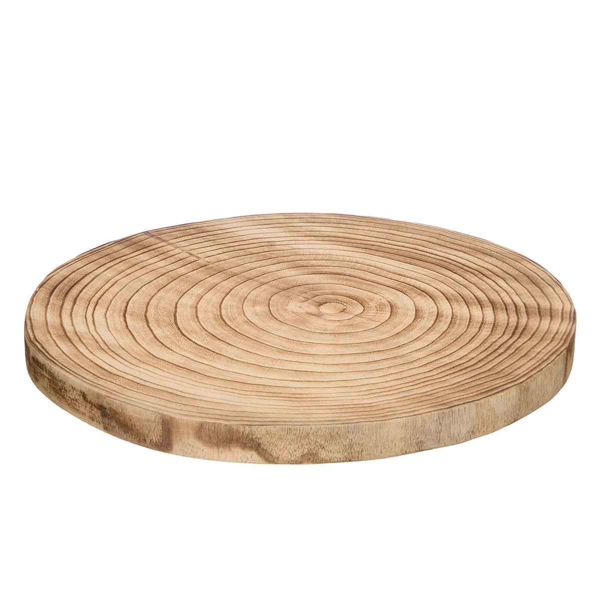 Base Redonda De Madera Quemada 36cm