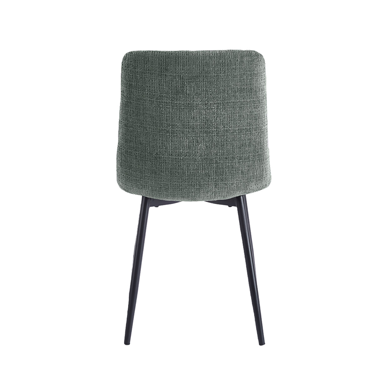 Juego de 2 sillas GALIZES tela gris