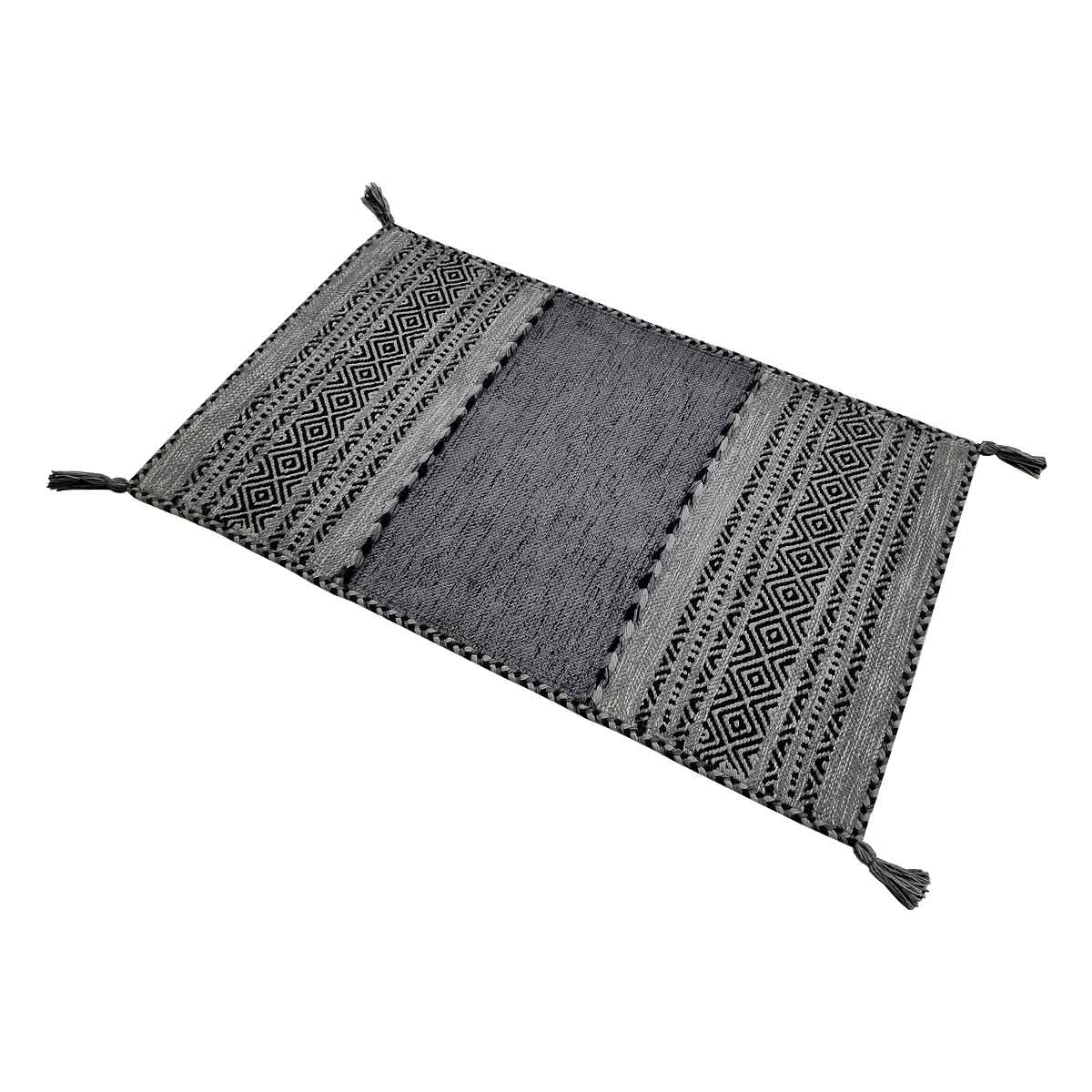 Tapete Tribal Cinza Antracite 200x280cm