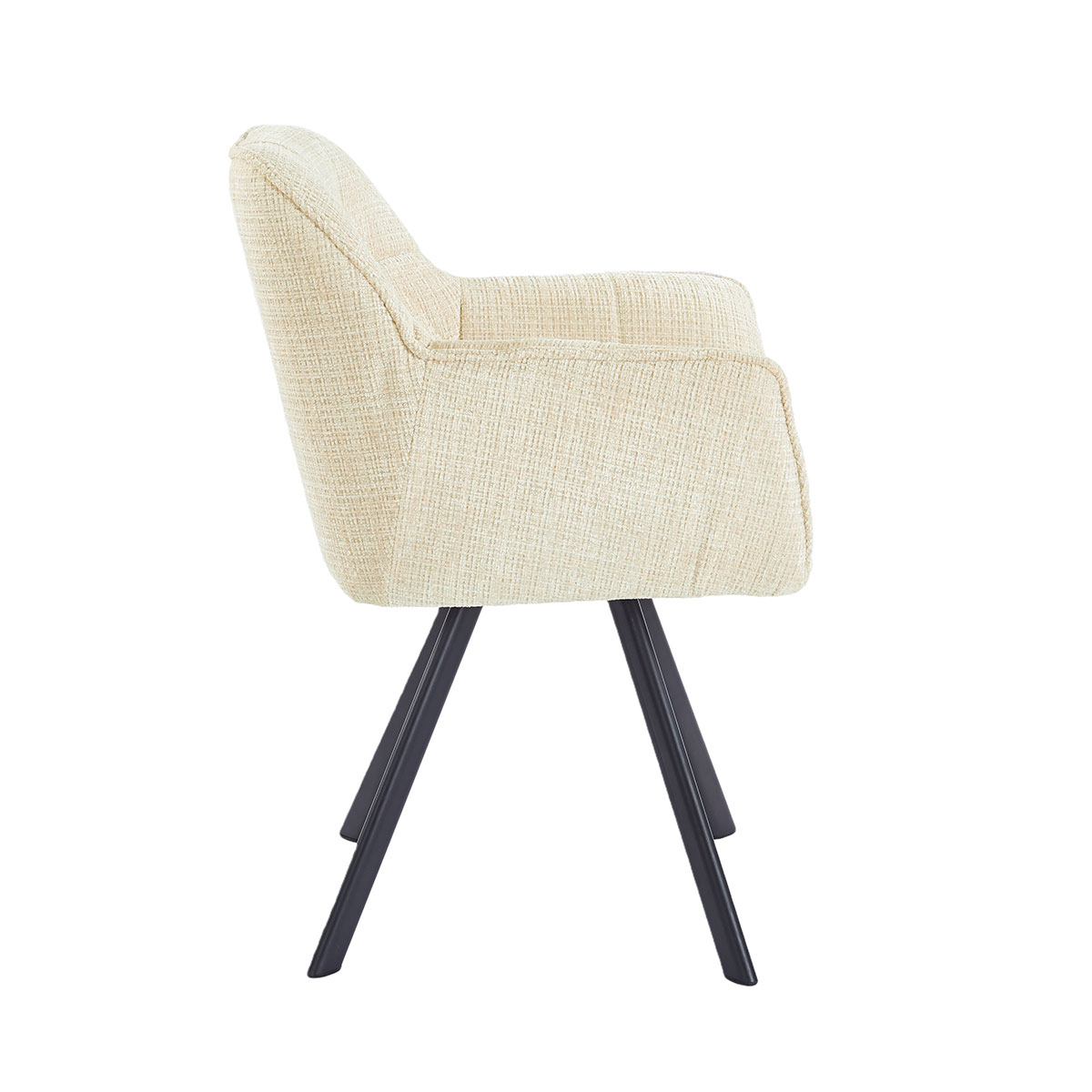 Sill&oacute;n RERIZ de tejido beige 