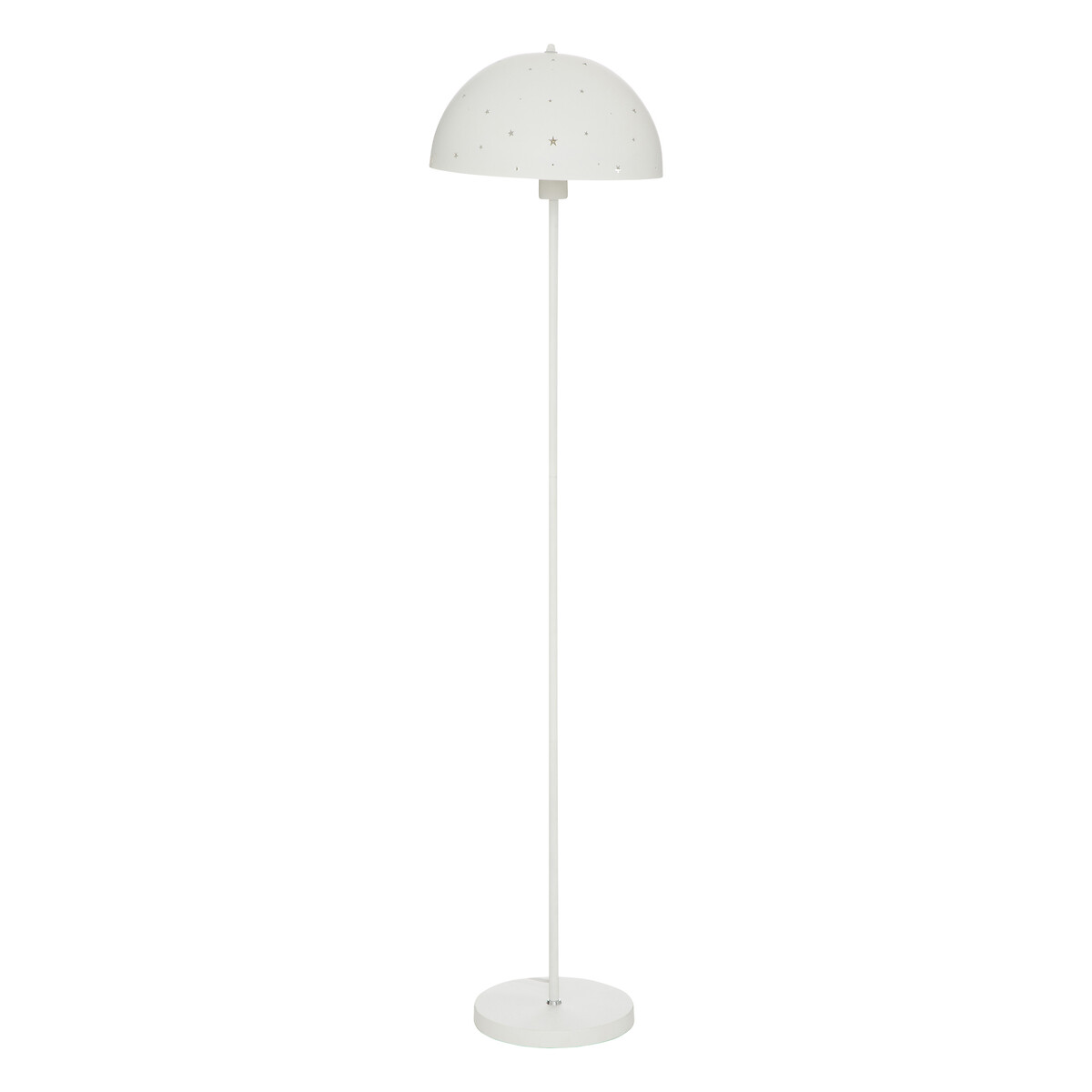L&aacute;mpara De Pie Champi Blanca 35x150Cm