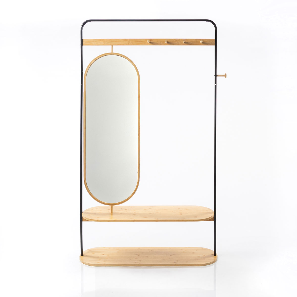 Perchero Recibidor Con Espejo 172cm